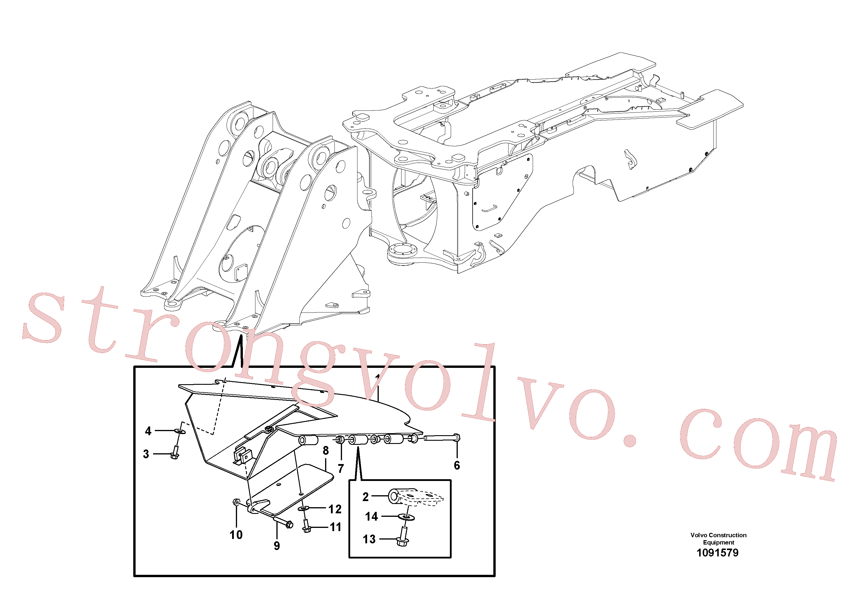 Atacado VOE992961 Parafuso sextavado Volvo escavadeira