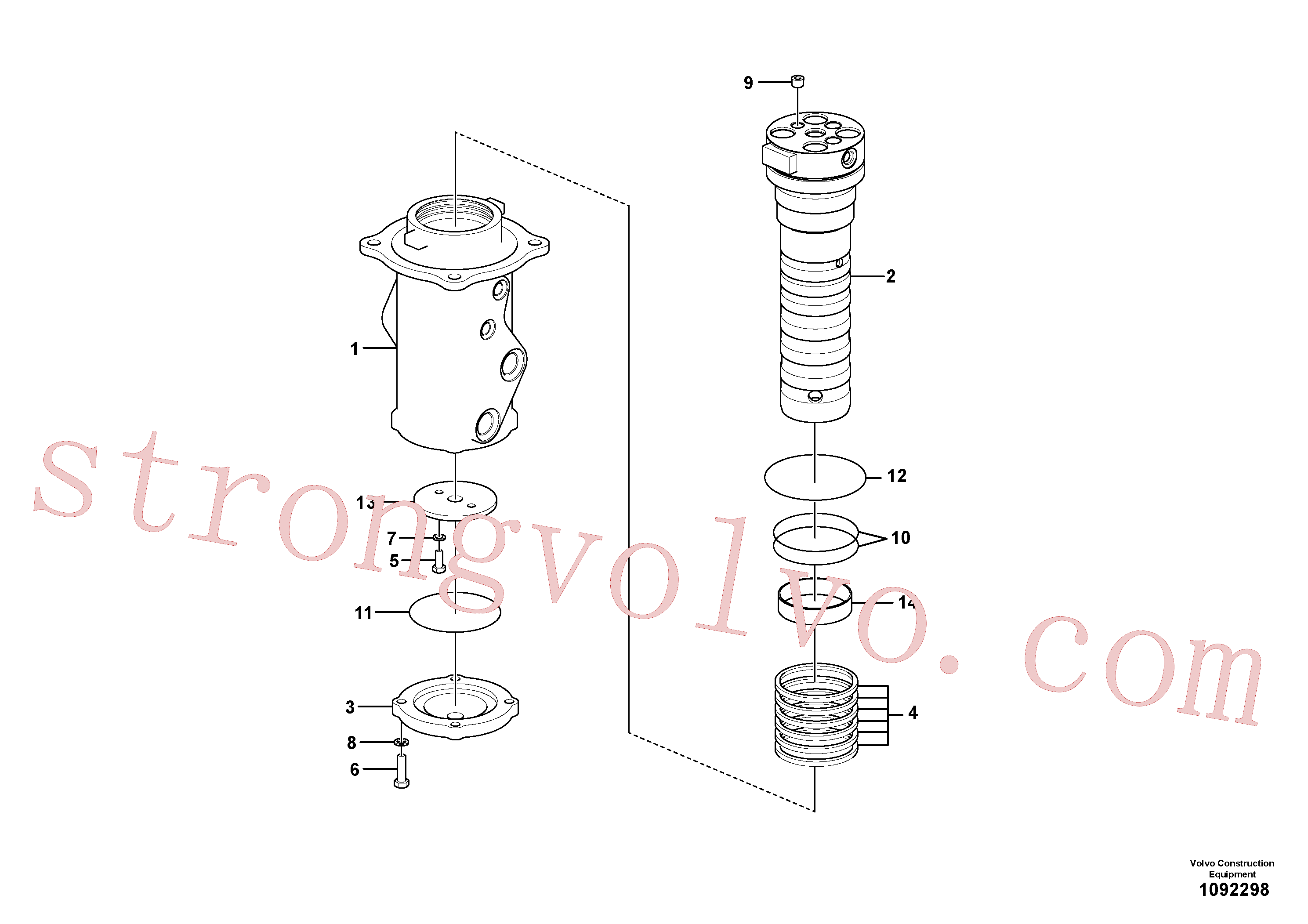 VOE14704262 Volvo Rótula(1092298 Montagem)