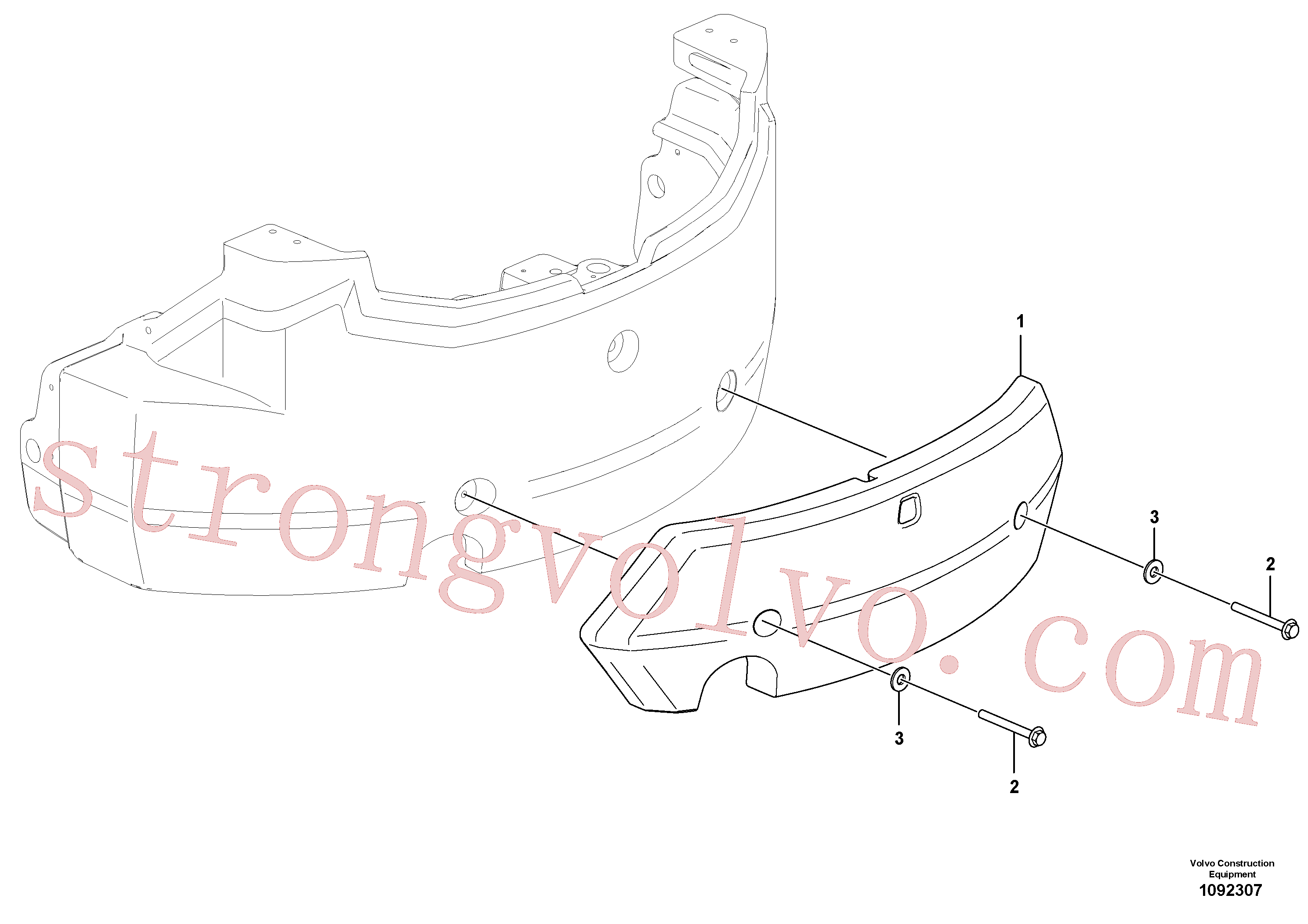 VOE60113918 Volvo Contrapesos(1092307 Montagem)
