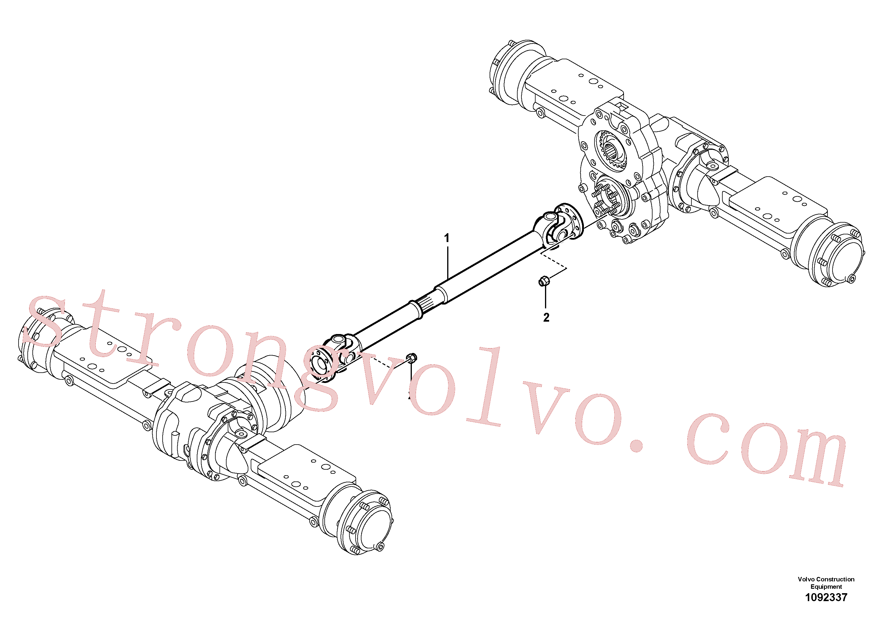 VOE997395 Volvo Veio de hélice(1092337 Montagem)