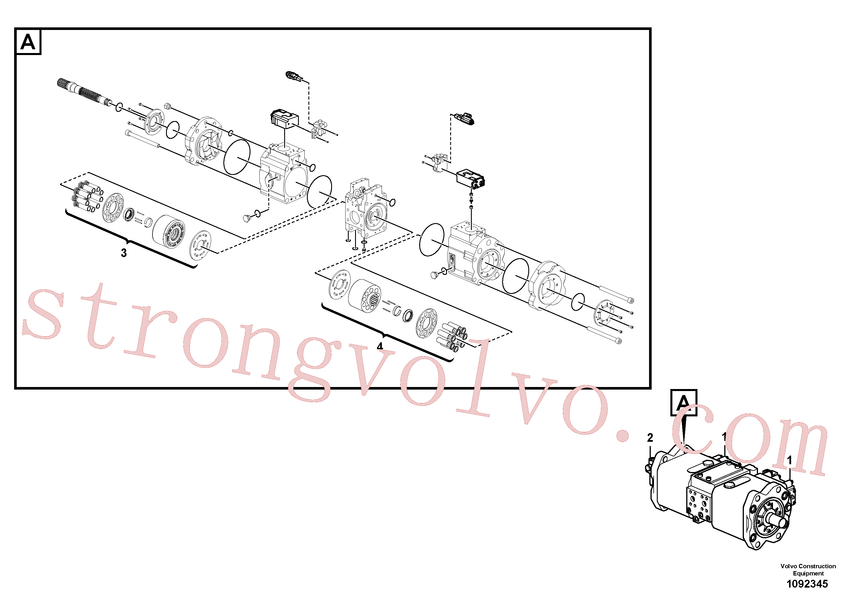 China Made VOE14652548 Pistão Volvo Acessórios para escavadeira