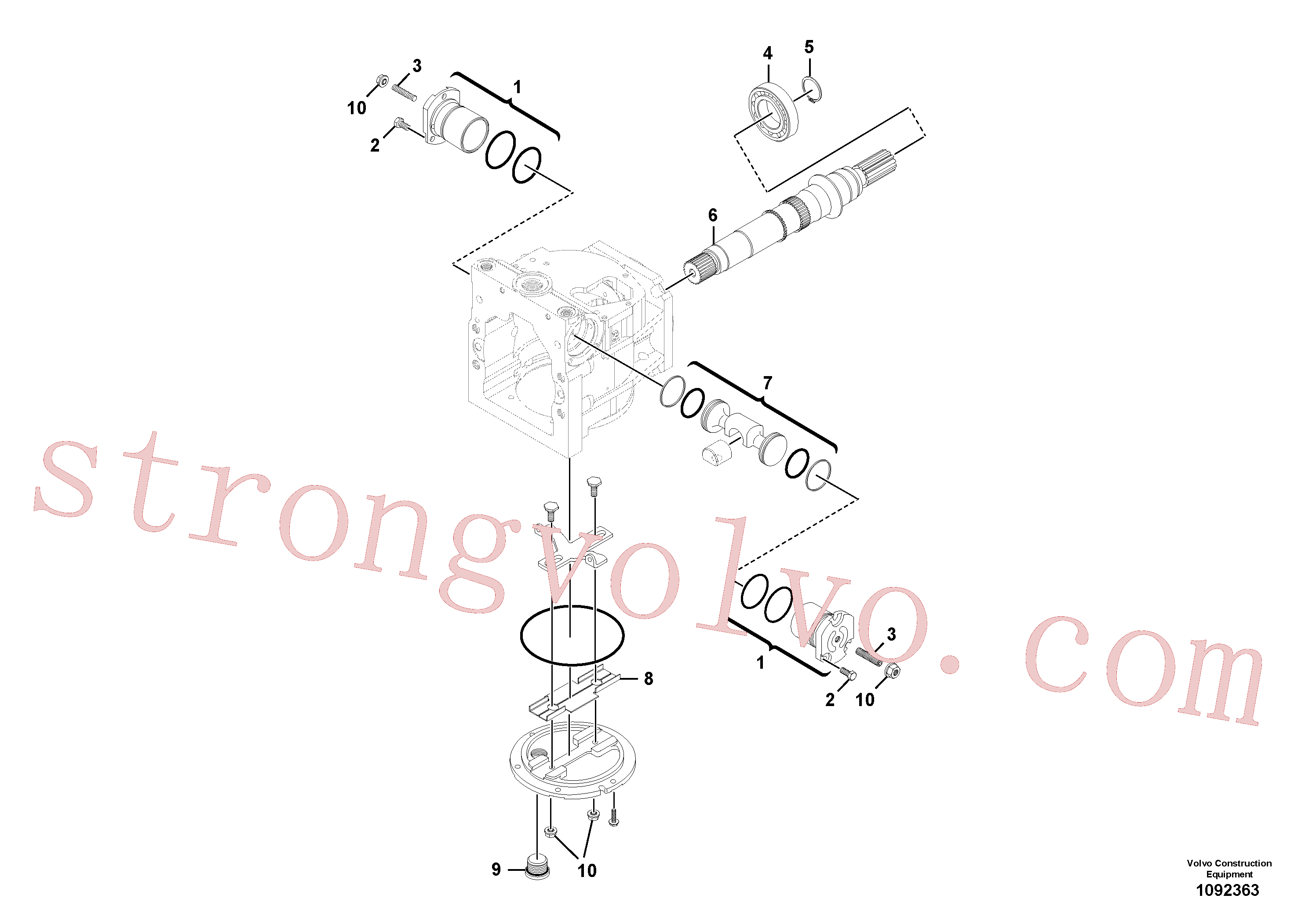 RM59399279 Volvo Bomba hidráulica(1092363 Montagem)
