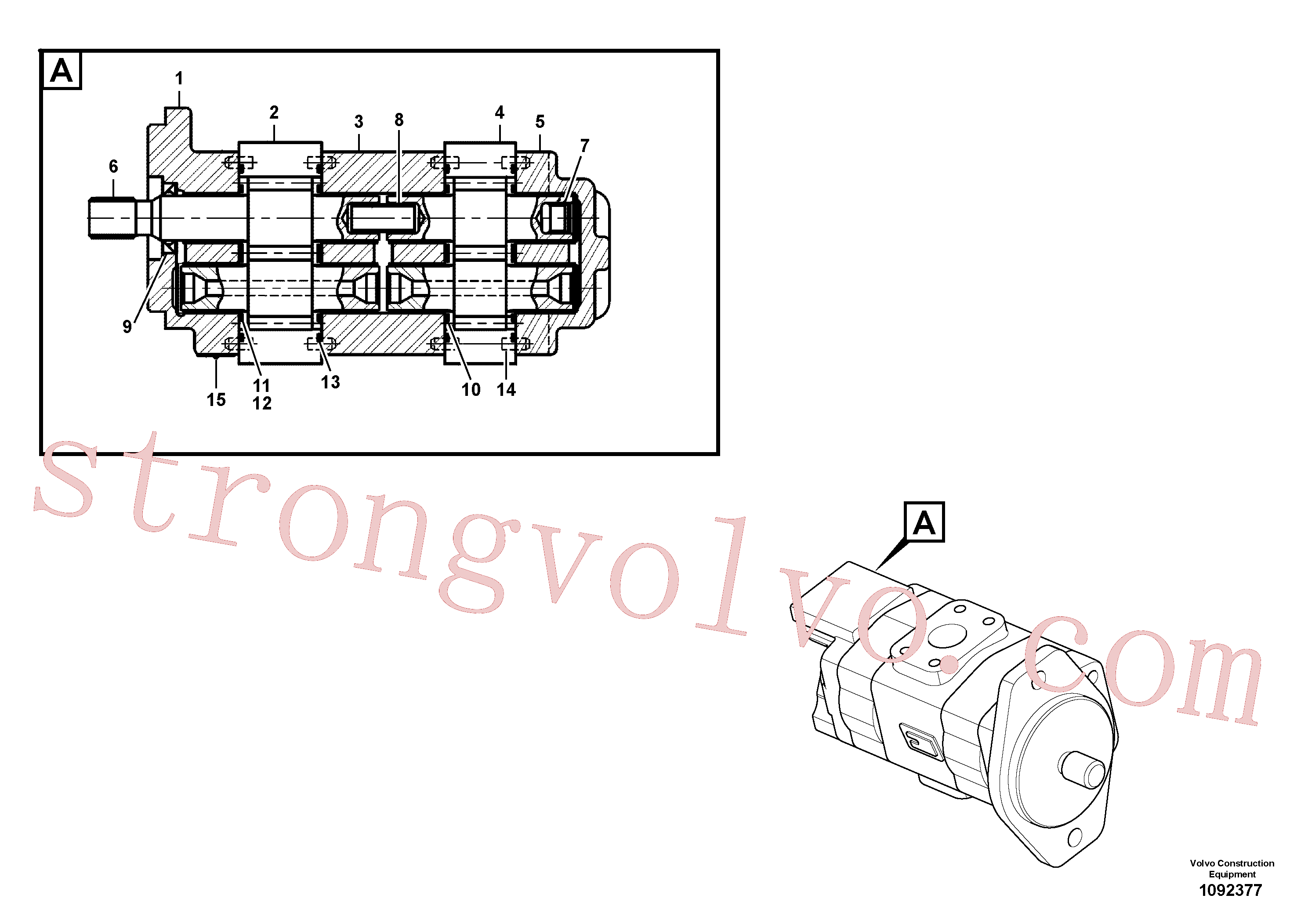 Volvo Montagem VOE14550107 Engrenagem Acessórios