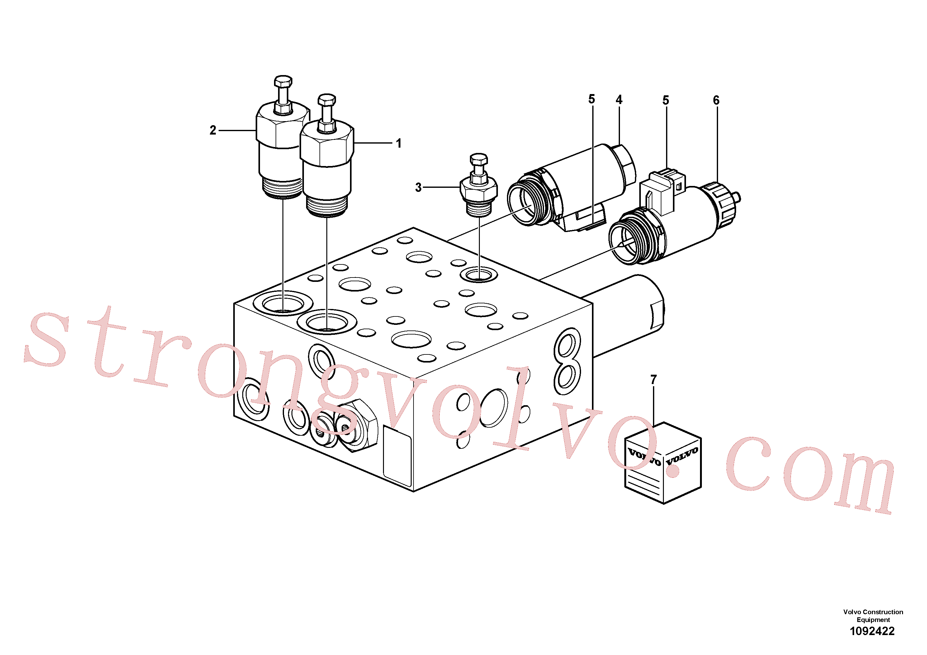 VOE15097478 Volvo Válvula(1092422 Montagem)