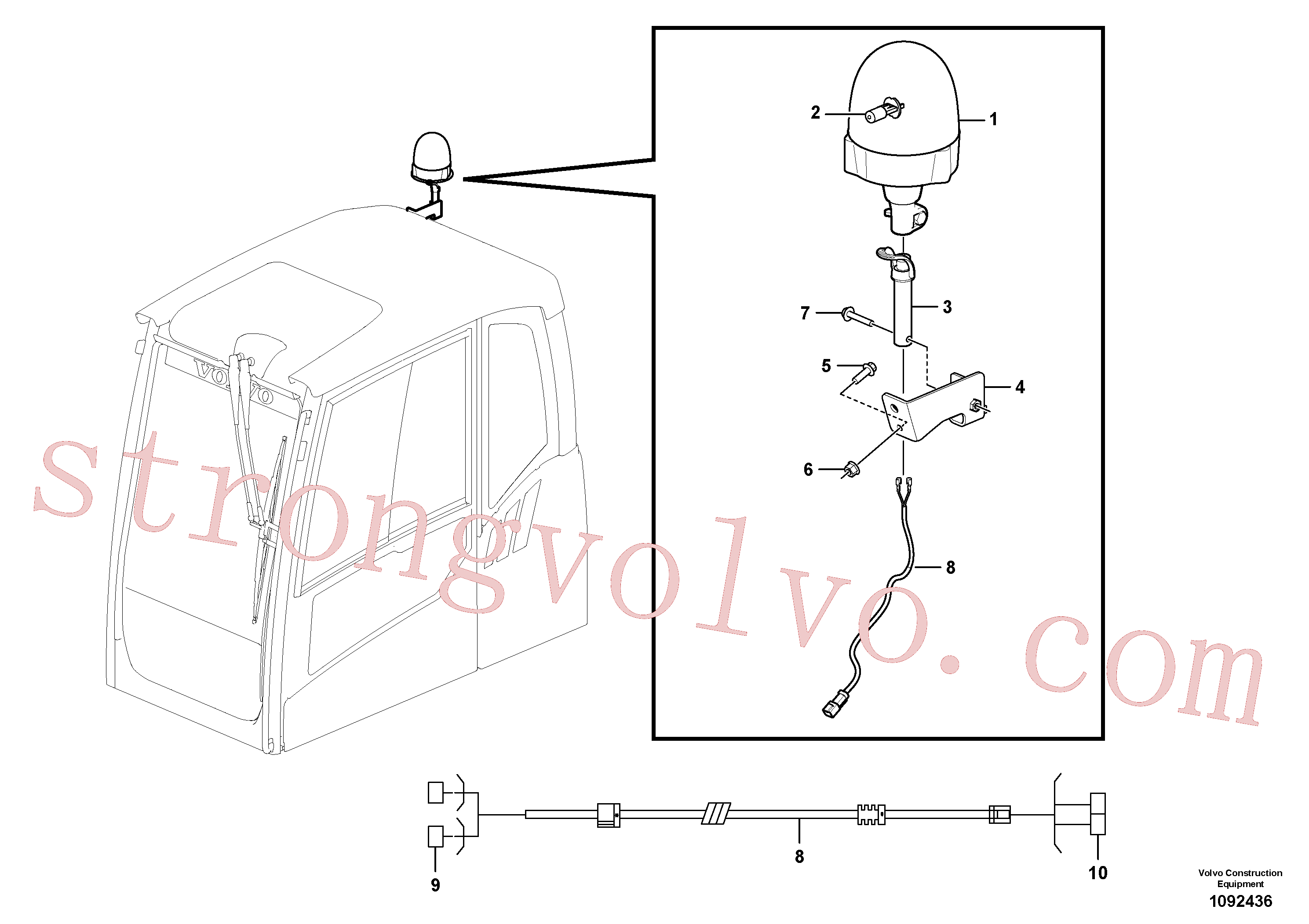 Volvo Montagem VOE60113085 Parafuso flangeado Acessórios
