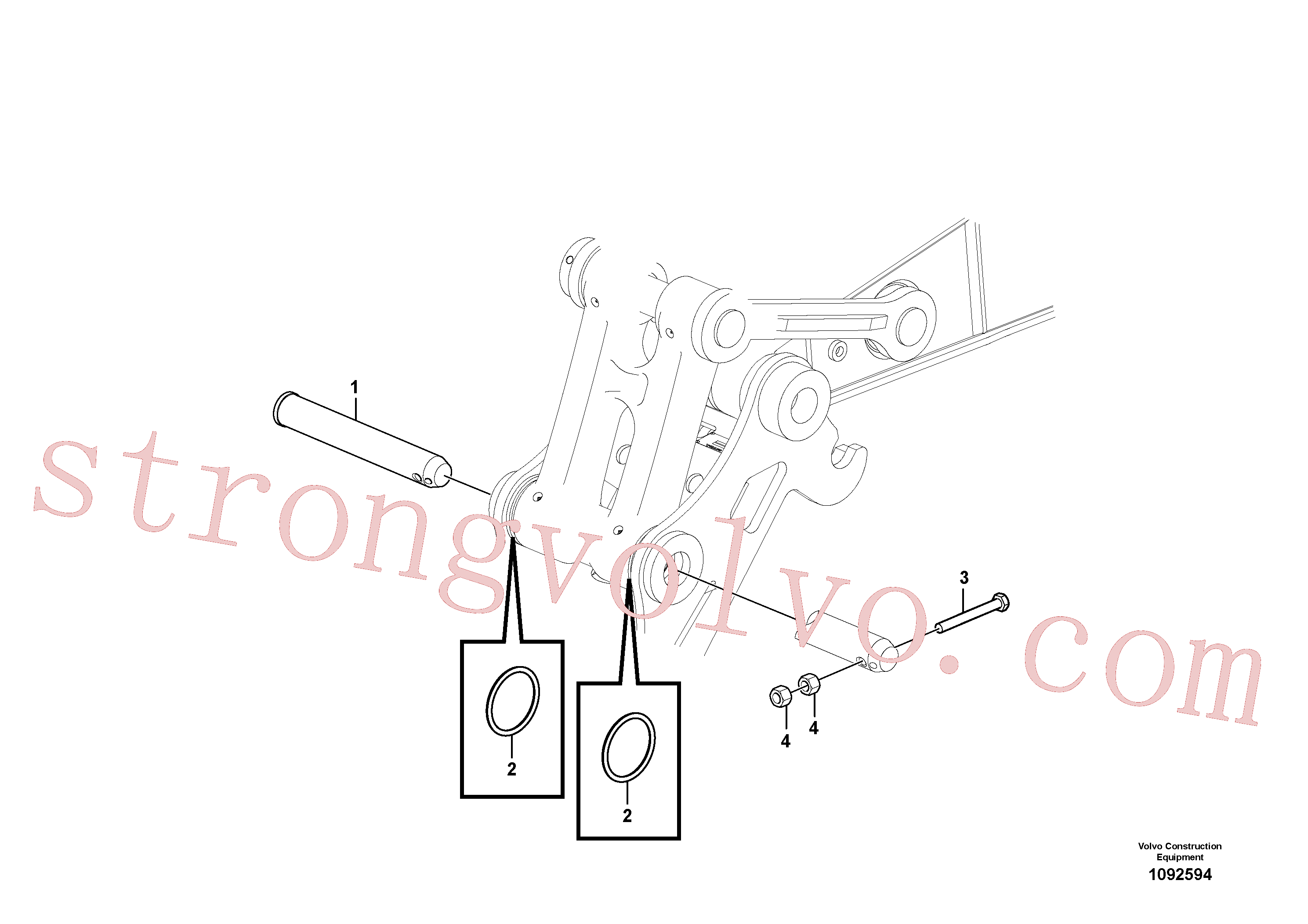 VOE997984 Volvo Tirantes ao balde(1092594 Montagem)