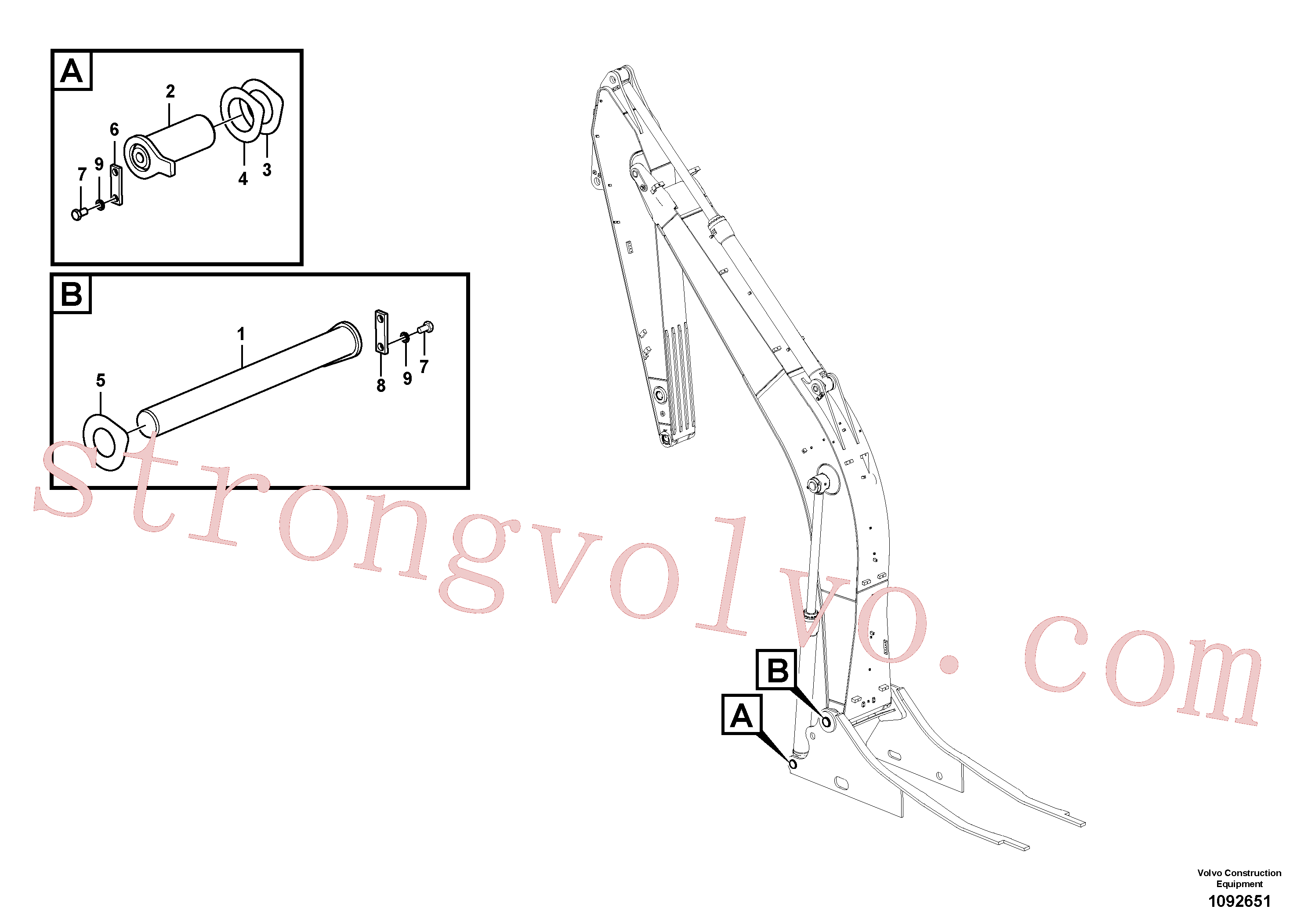 Atacado VOE14549326 Pino Volvo escavadeira