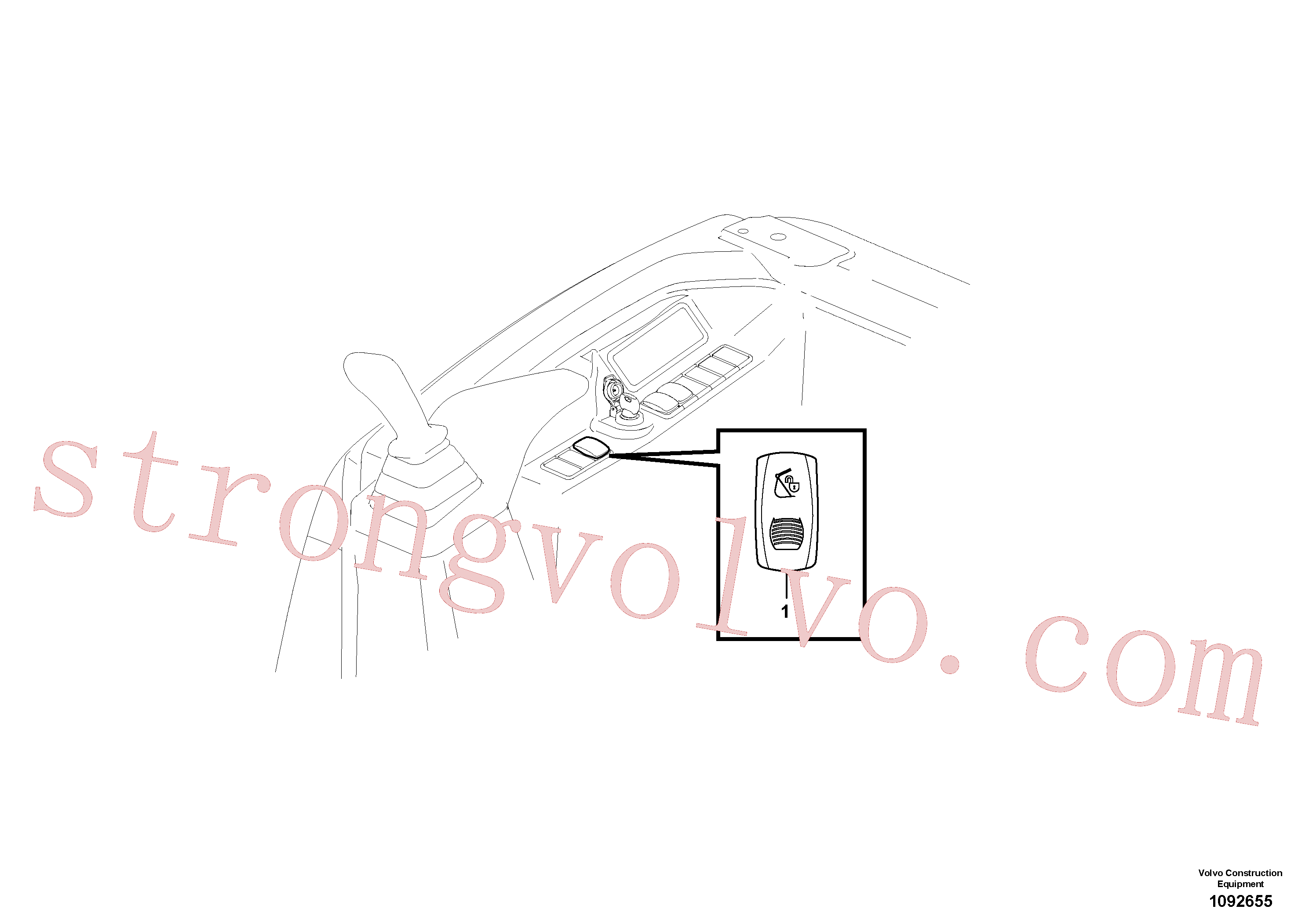 VOE15600946 Volvo Interruptor(1092655 Montagem)
