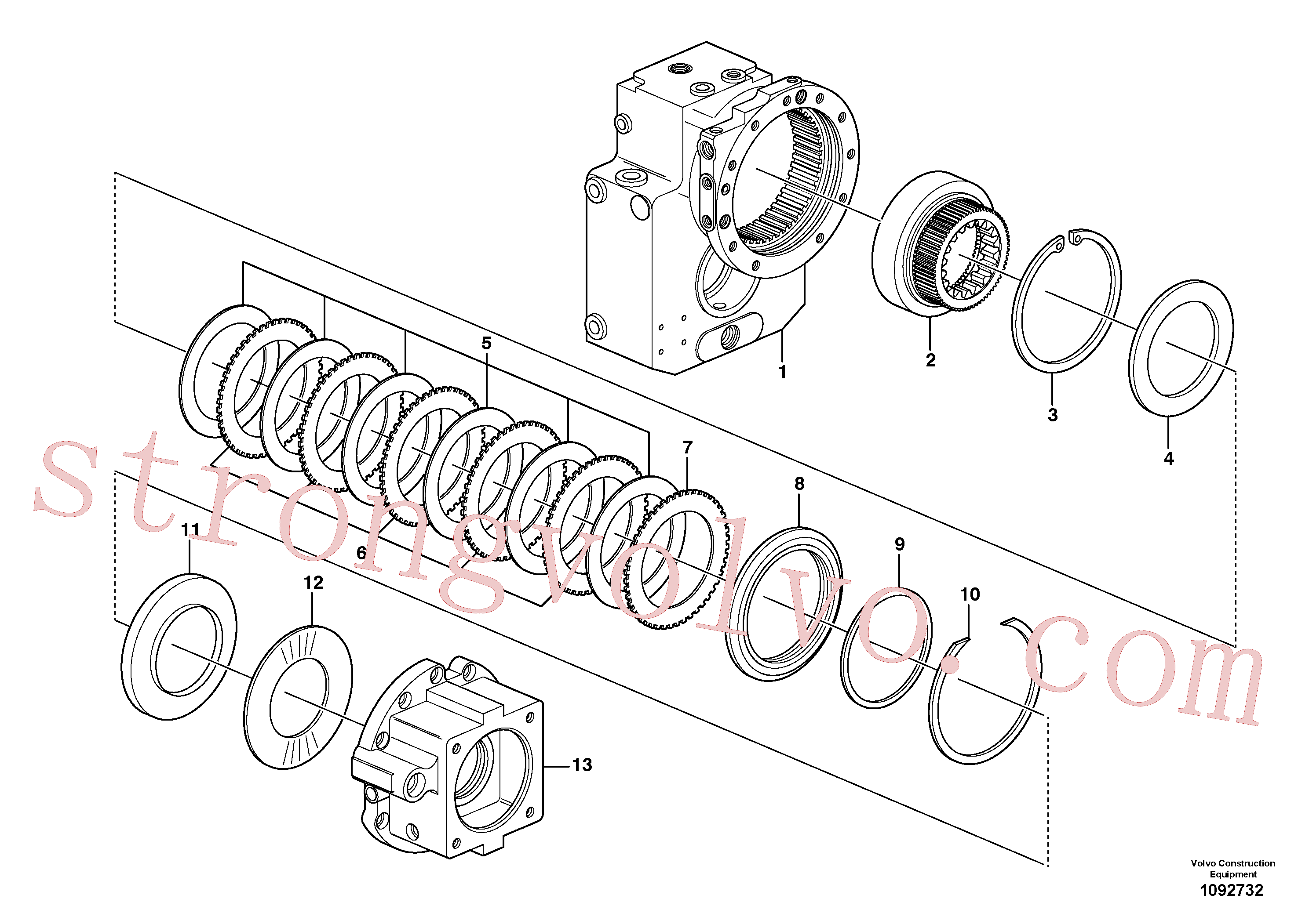 SA8220-11840 Volvo(1092732 Montagem)