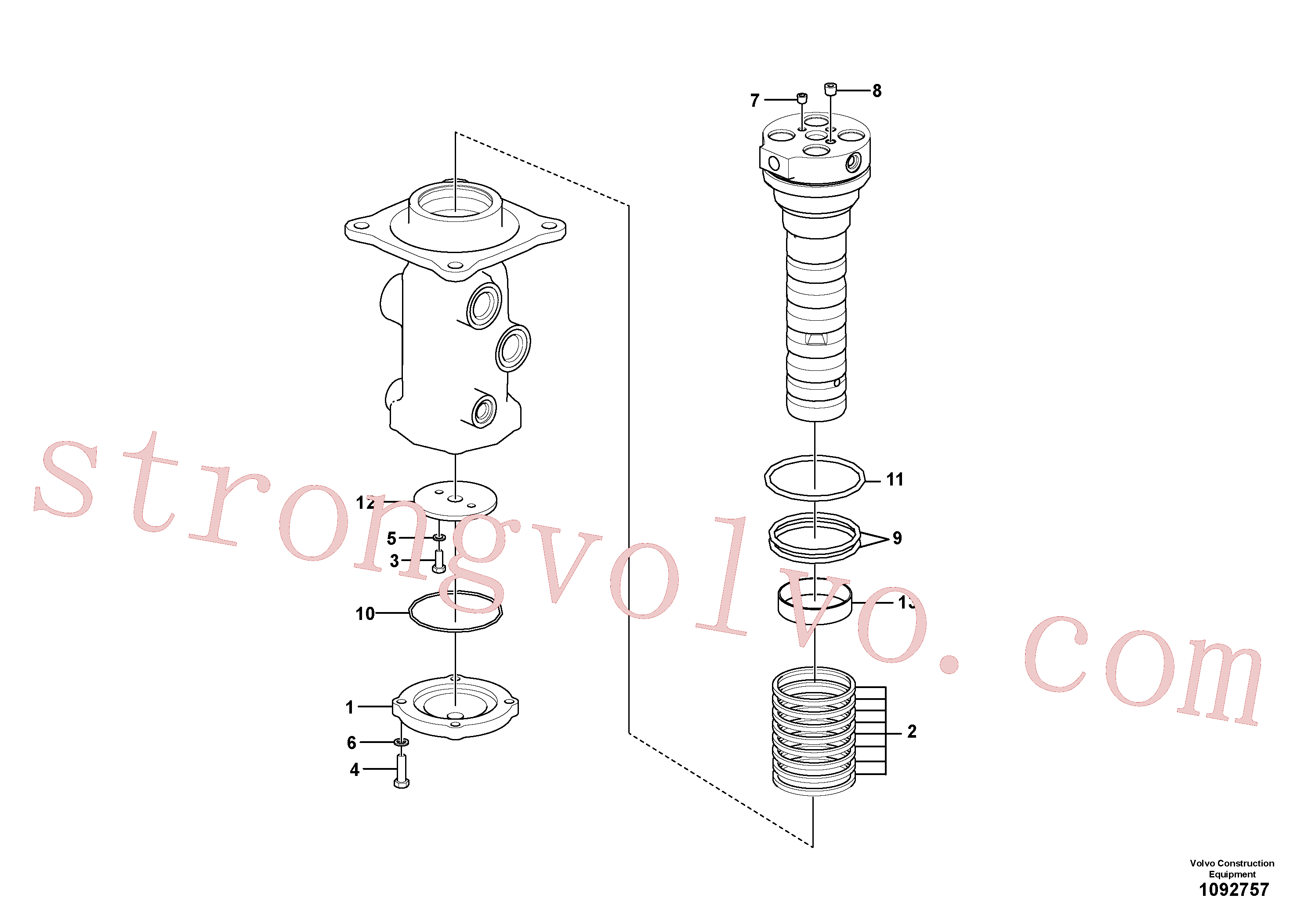 VOE14884763 Volvo Rótula(1092757 Montagem)