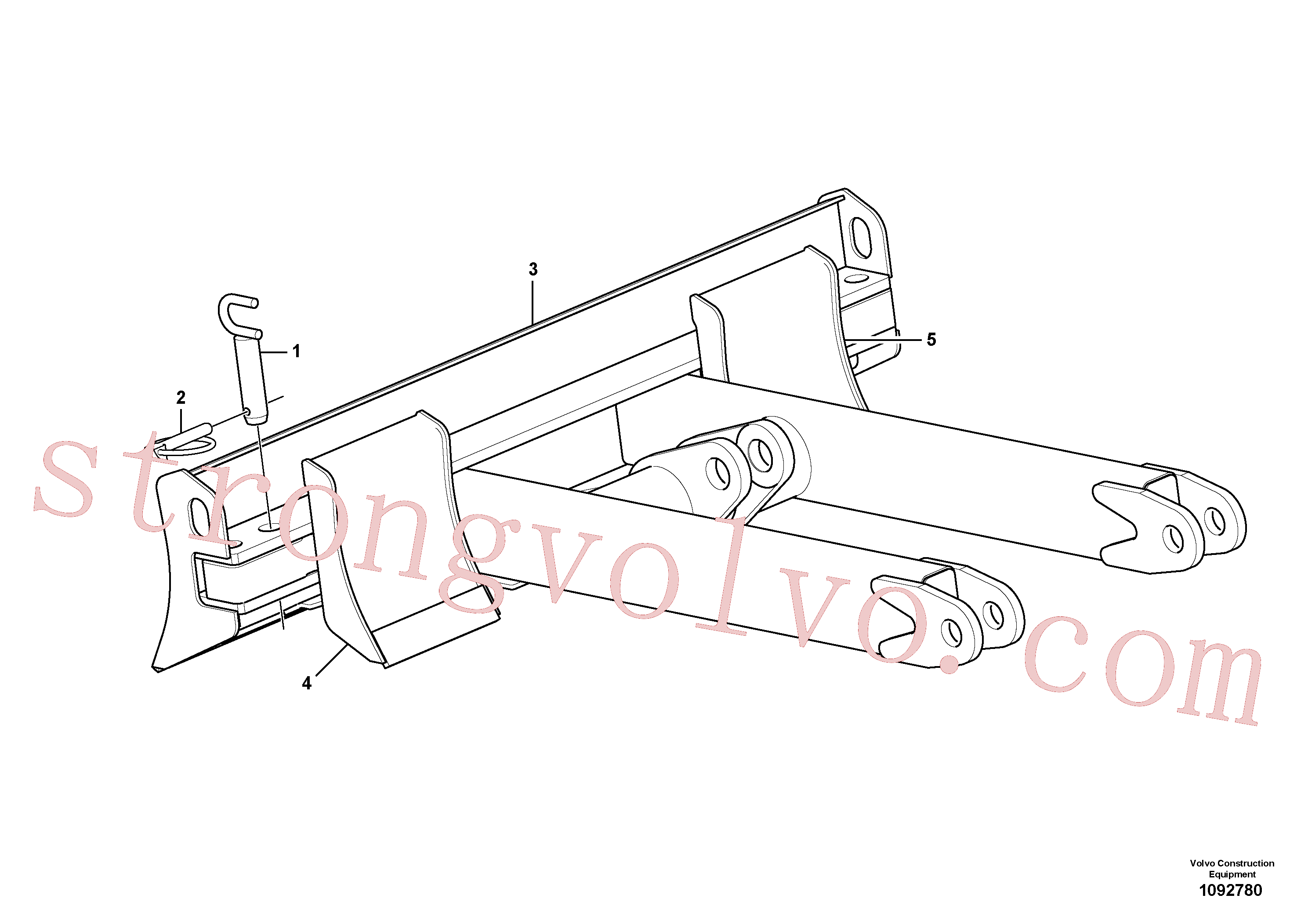 VOE15689704 Volvo Lâmina niveladora(1092780 Montagem)