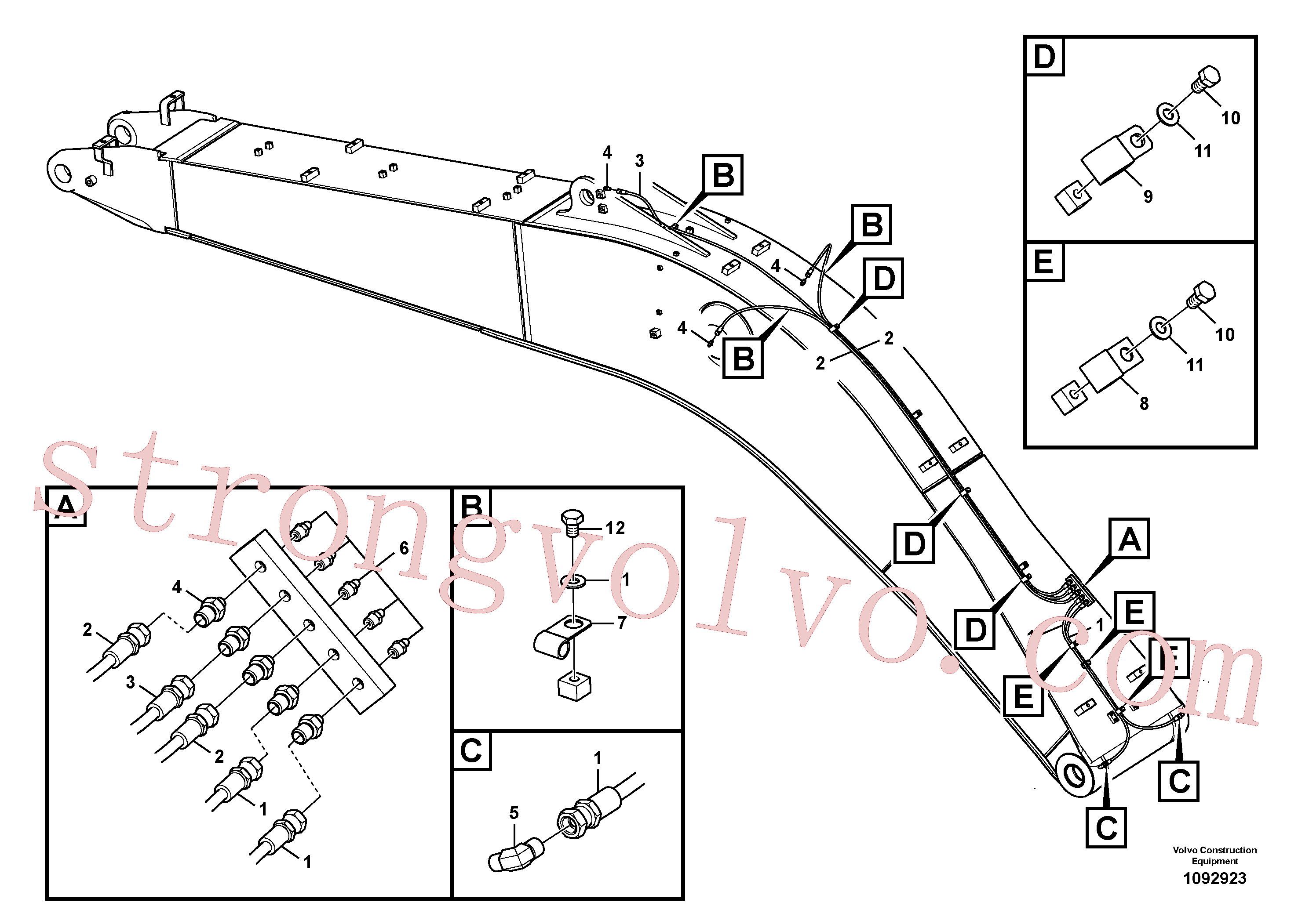 Volvo Montagem VOE14883786 Clipe Acessórios