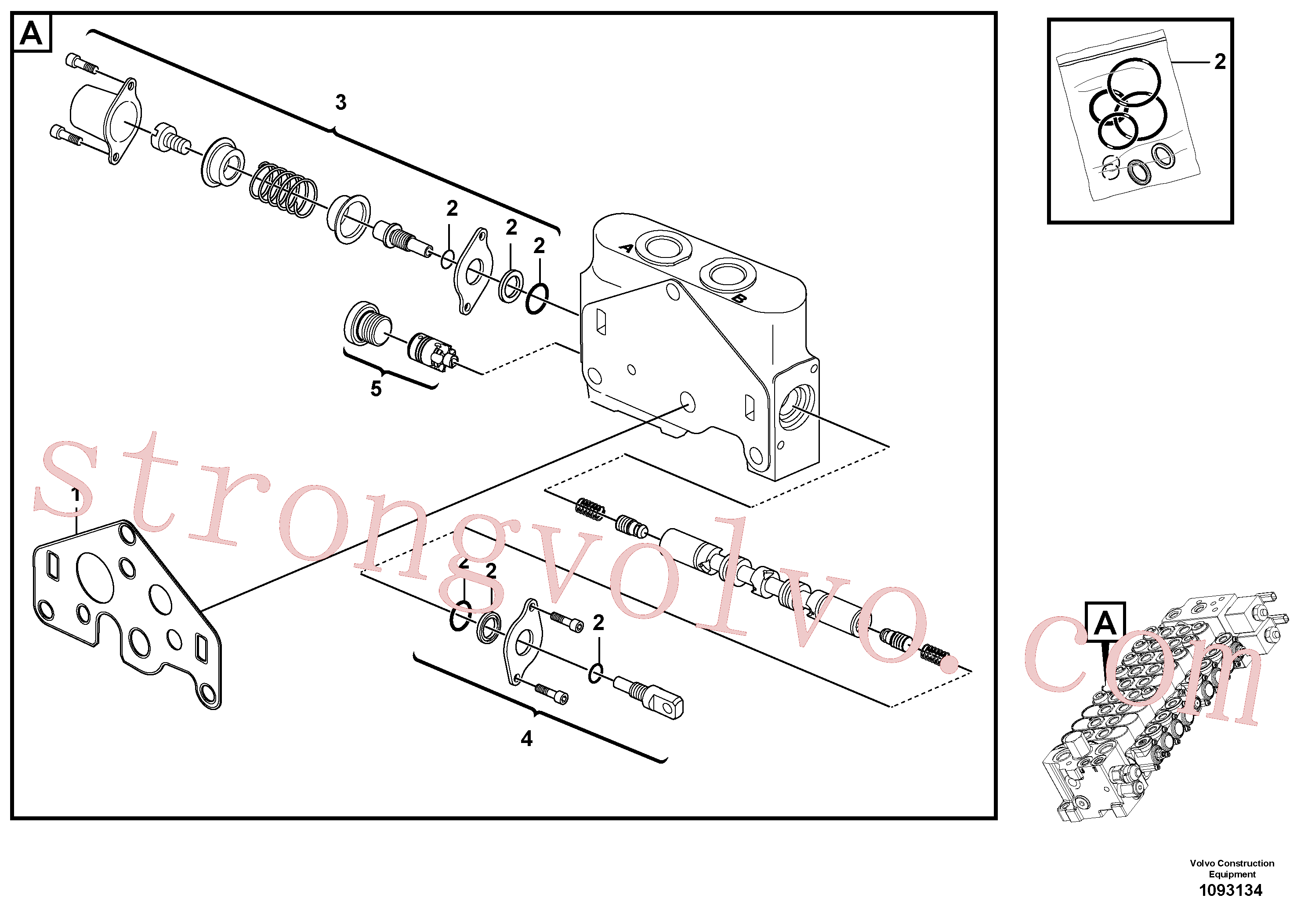 Volvo VOE17491805 Comando Volvo Acessórios para escavadeira