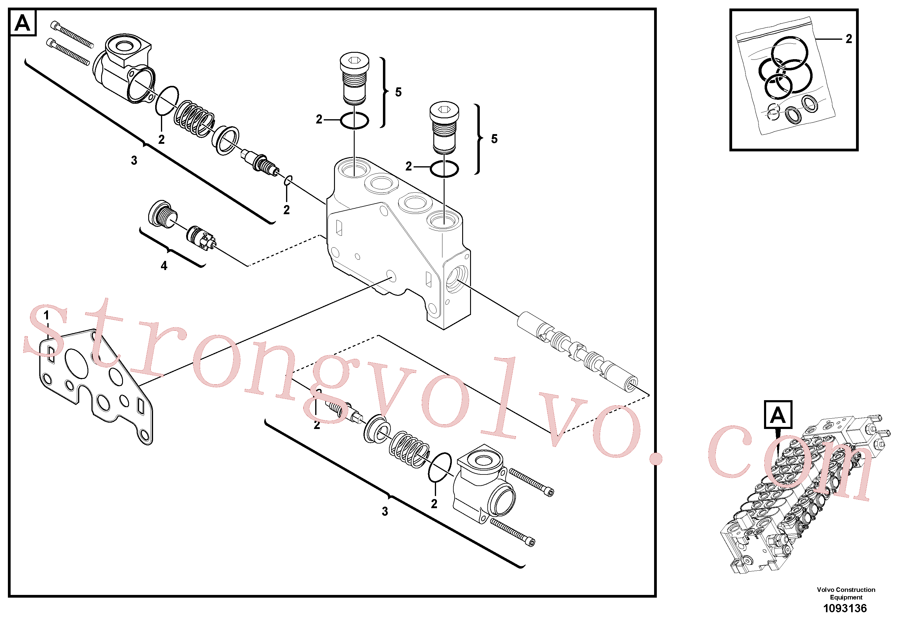 VOE11710924 Bujão Volvo escavadeira