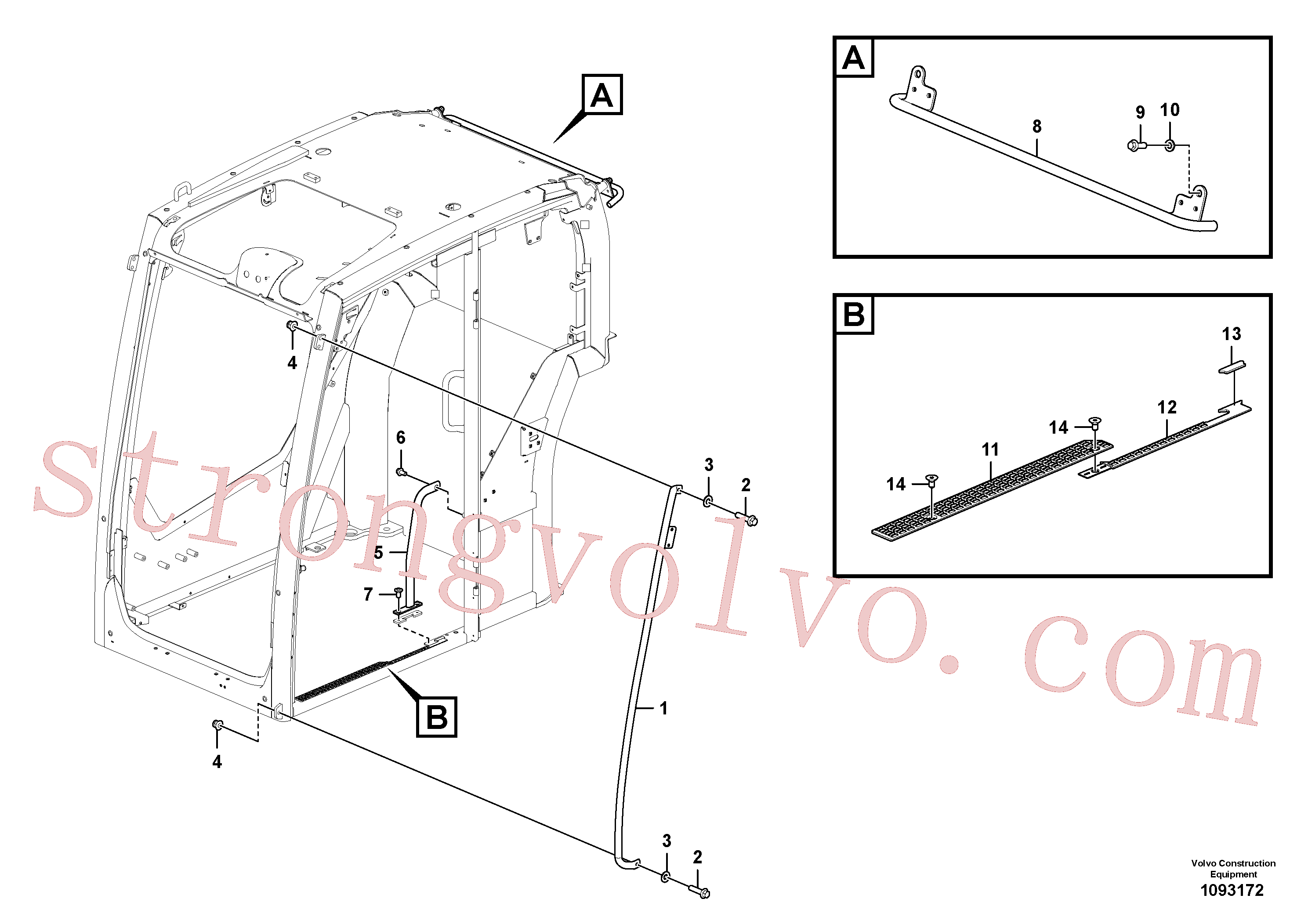 Atacado VOE60110347 Arruela Volvo escavadeira