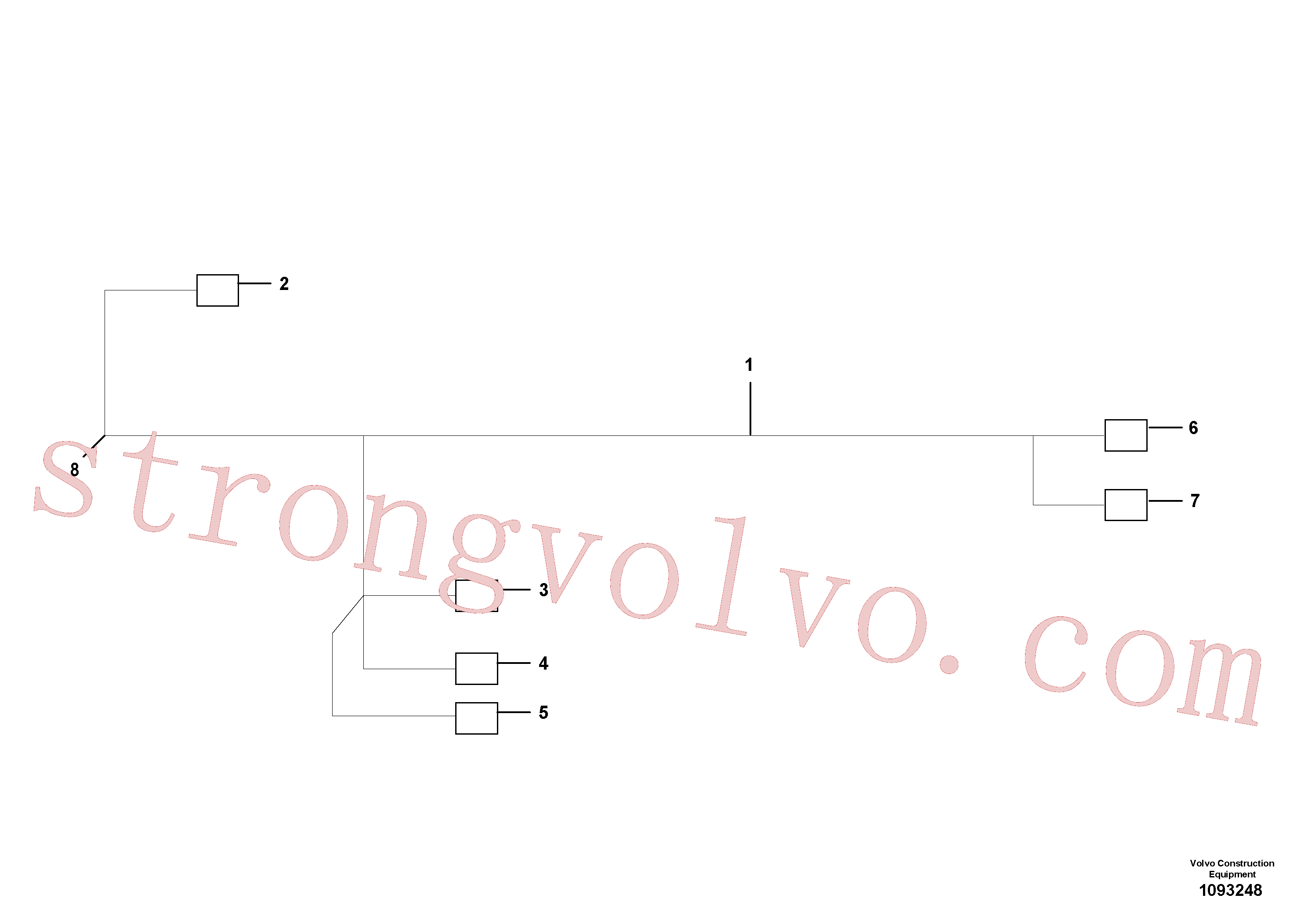 VOE11806300 Volvo Cablagem(1093248 Montagem)