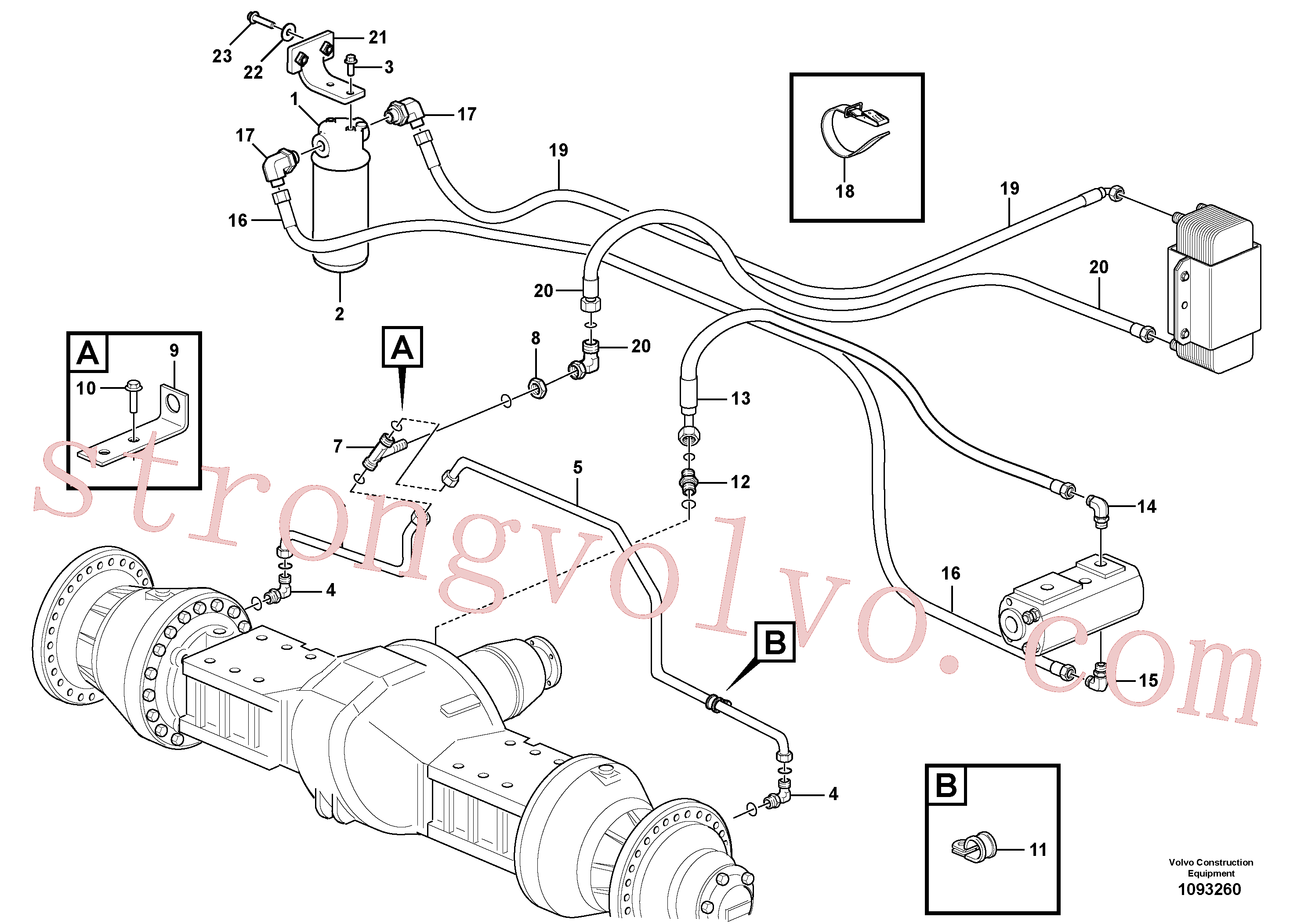 Atacado VOE60113097 Parafuso flangeado Volvo escavadeira