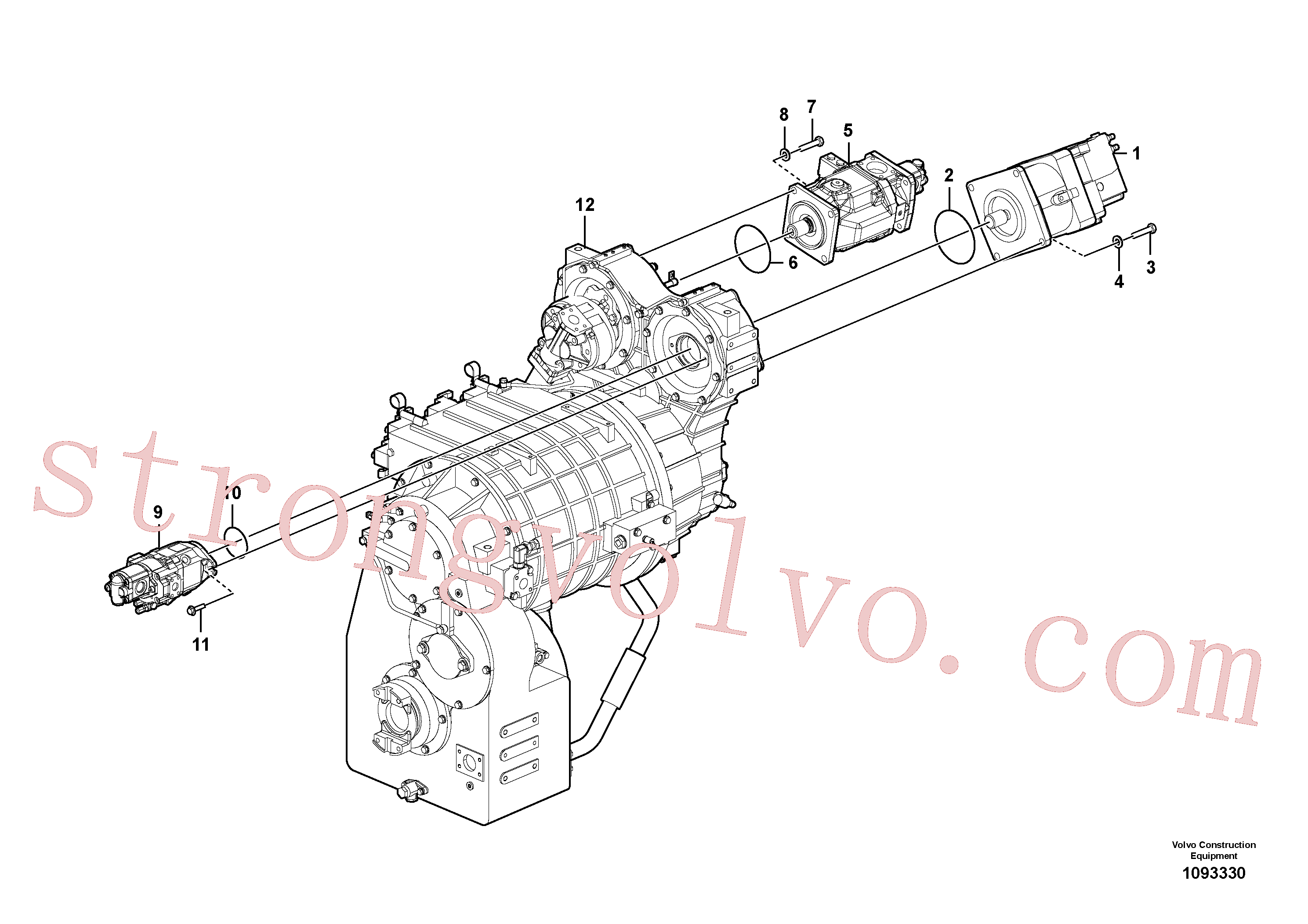 VOE994875 Volvo Bomba hidráulica com acessórios(1093330 Montagem)