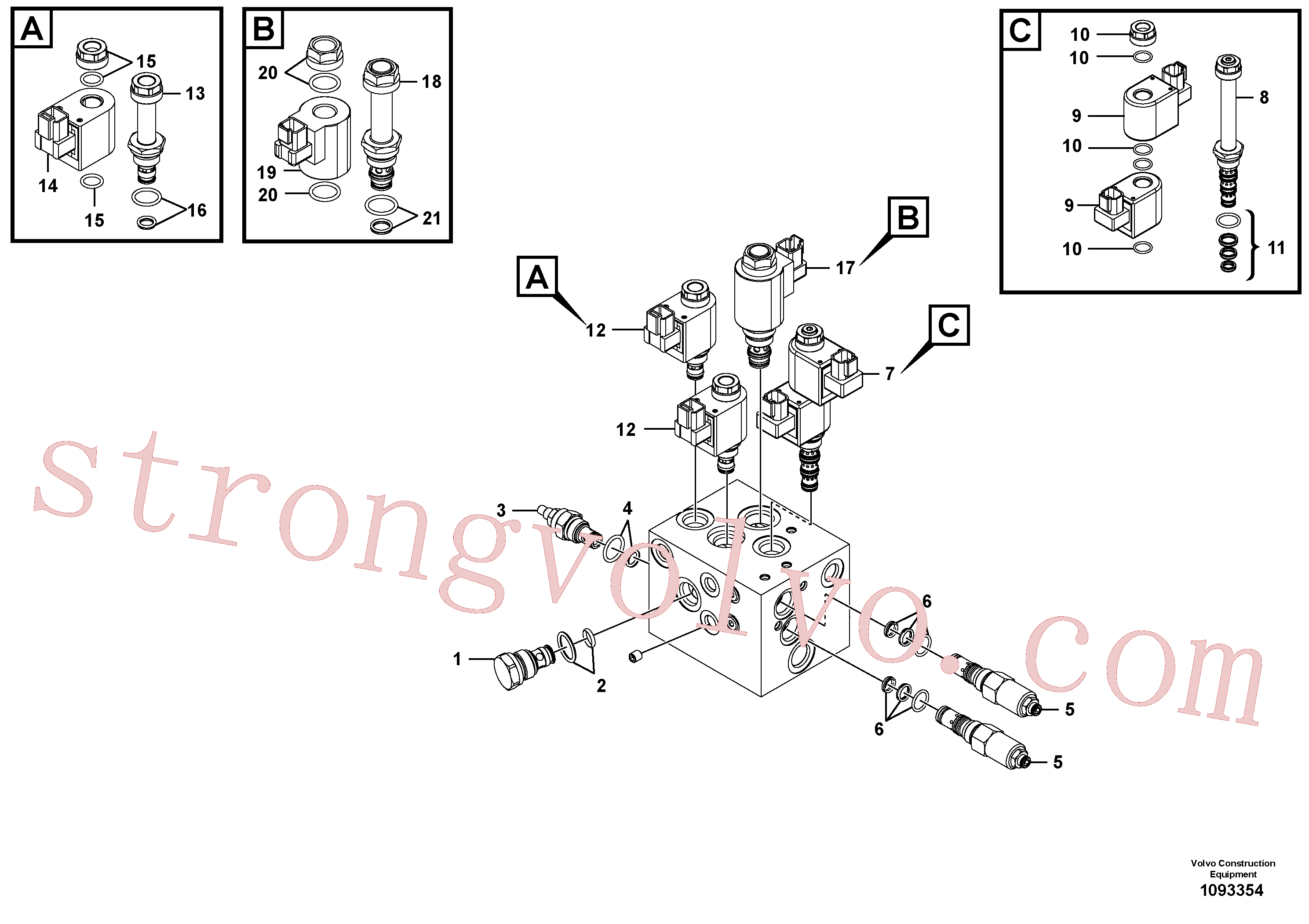 Volvo VOE17247793 Jogo de vedação Volvo Acessórios para escavadeira