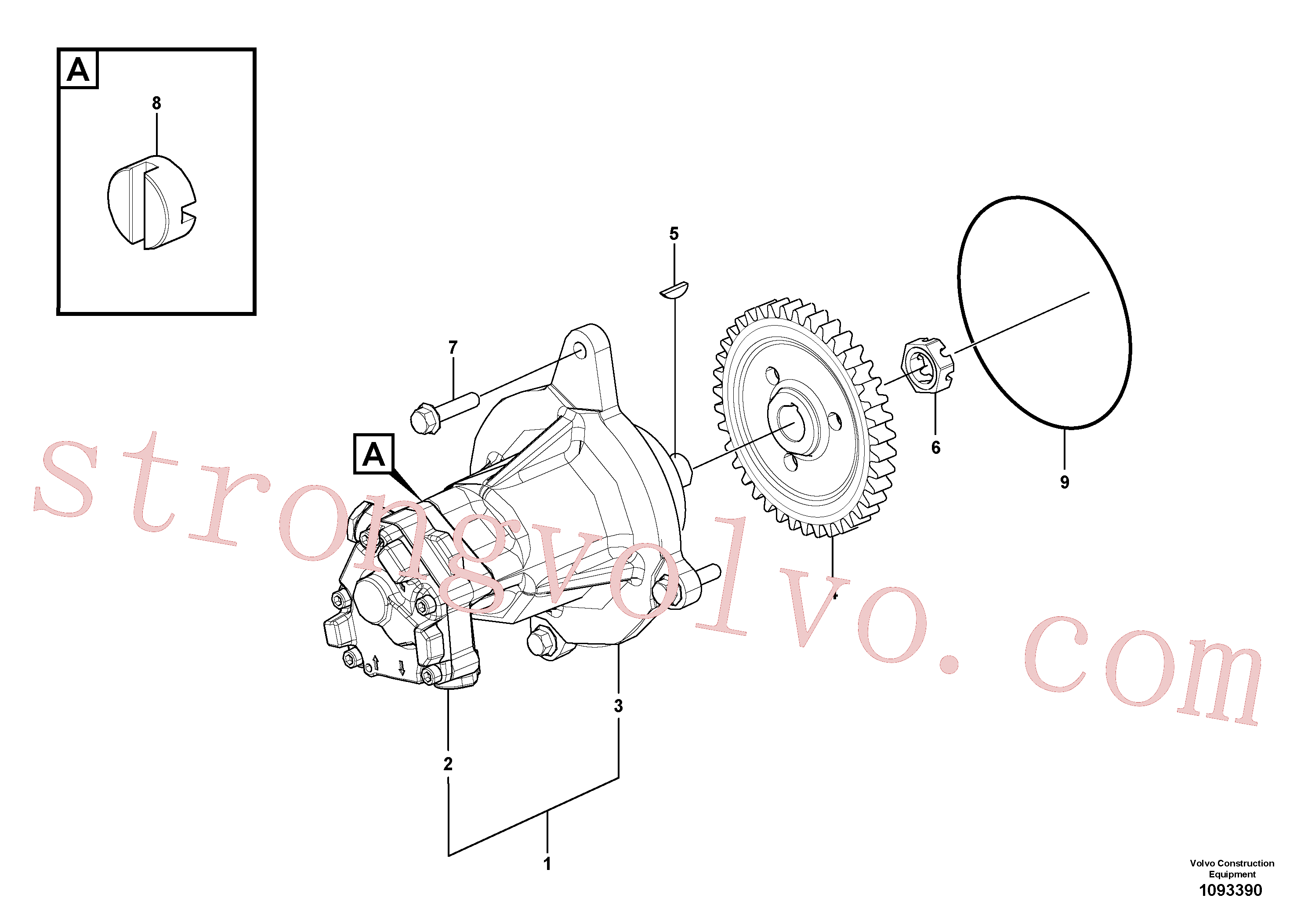 VOE8131292 Volvo Bomba de combustível(1093390 Montagem)