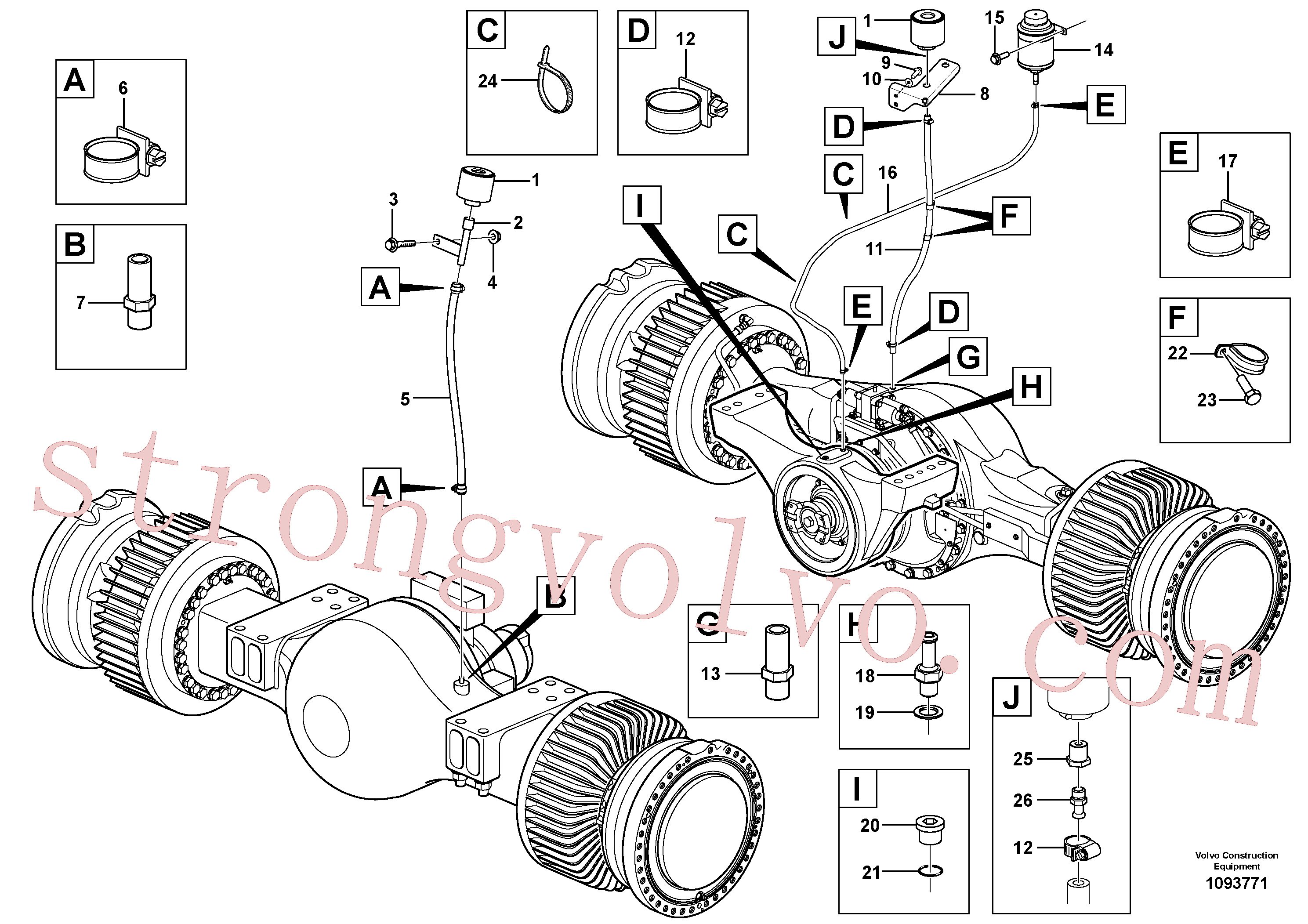 VOE11410458 Volvo Ventilação, engrenagem planetária(1093771 Montagem)