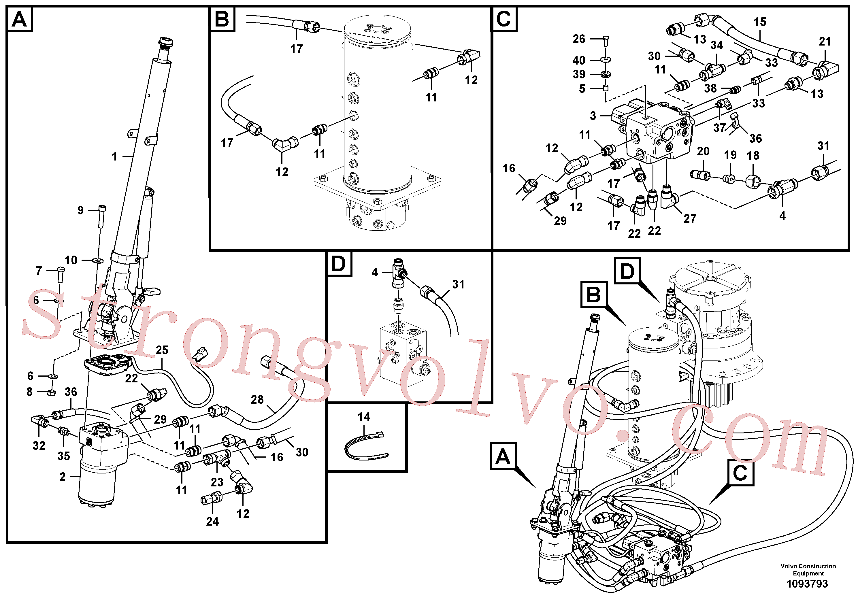 Atacado VOE997512 Parafuso soquete sext Volvo escavadeira