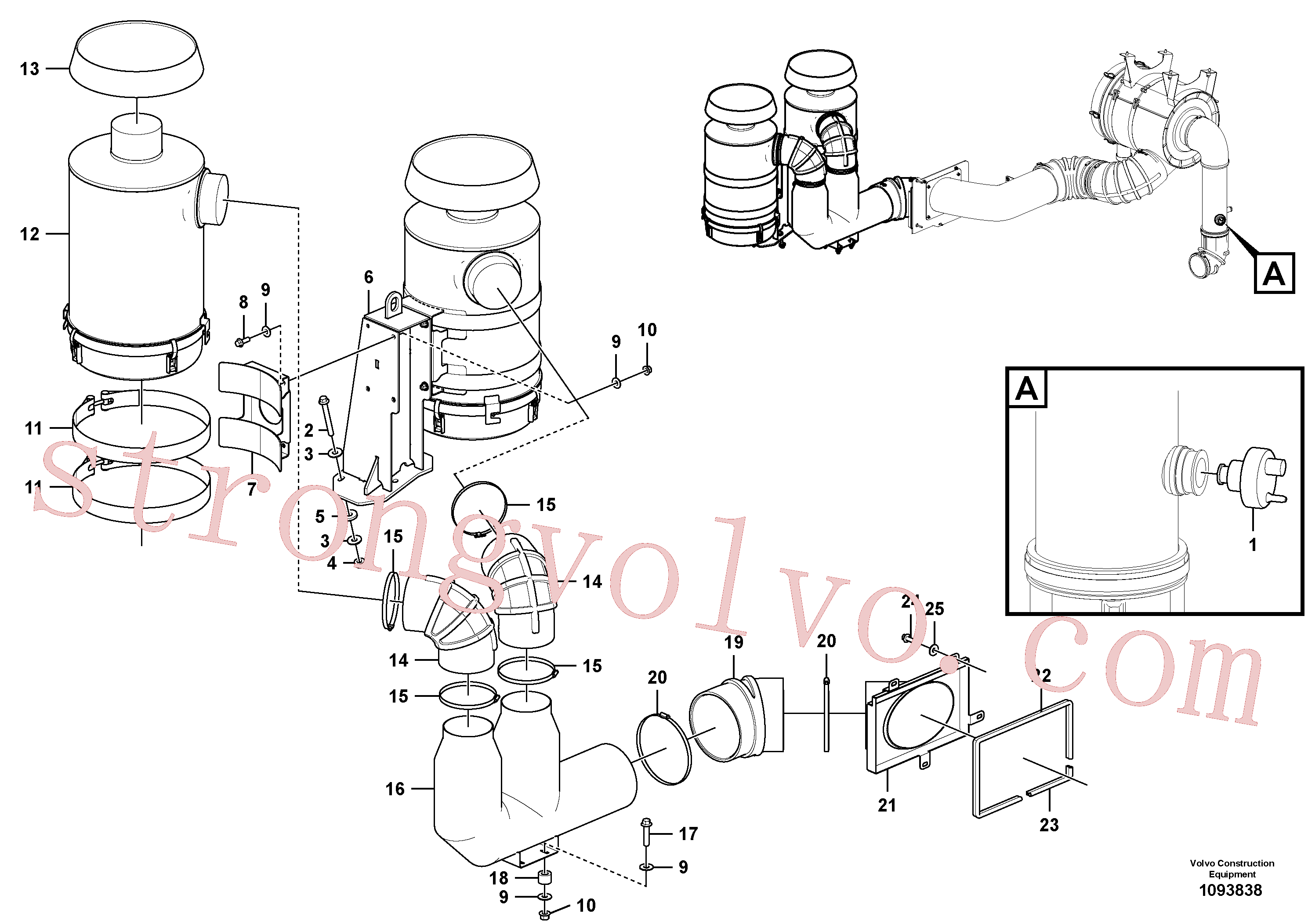 Volvo Montagem VOE60113119 Parafuso flangeado Acessórios