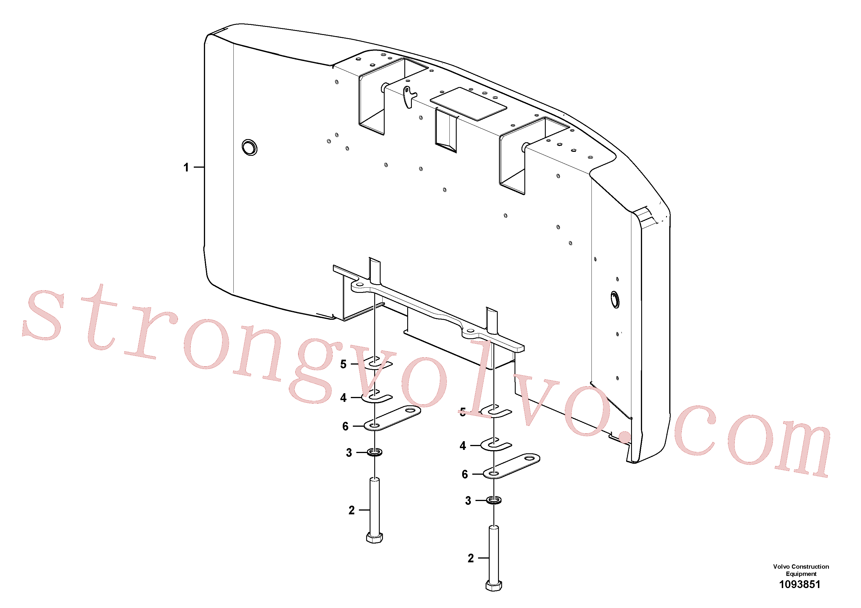 VOE60110051 Volvo Contrapesos(1093851 Montagem)