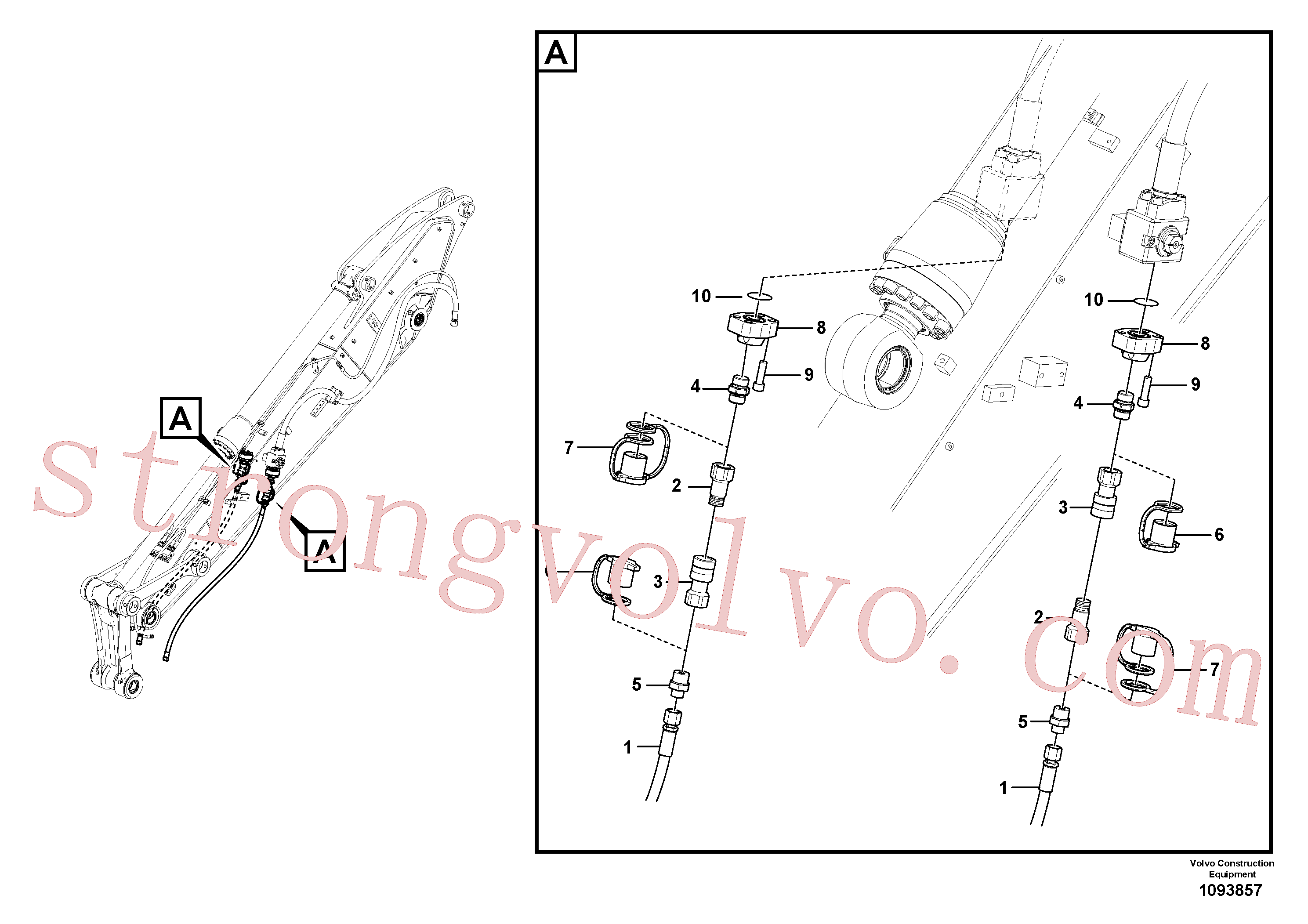 VOE14650141 Volvo Conjunto de rotação-inclinação(1093857 Montagem)