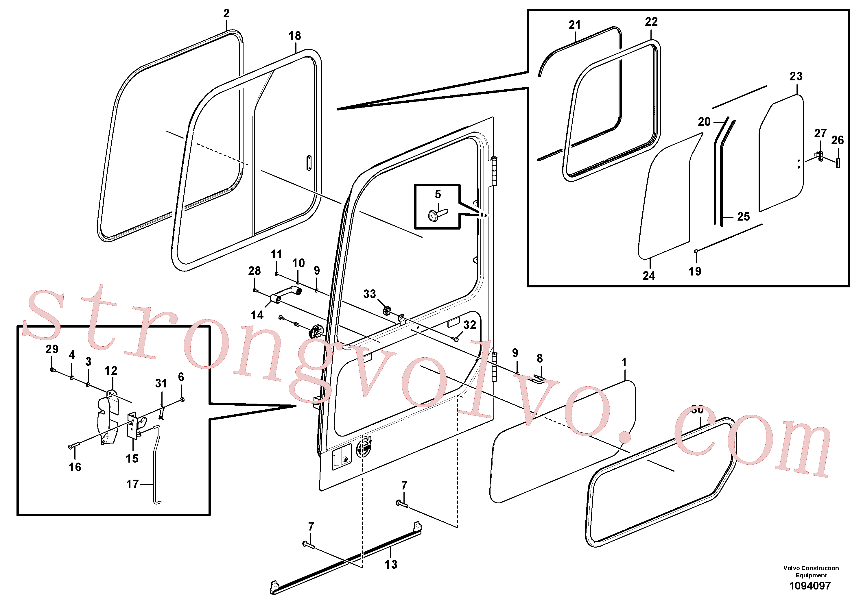 VOE60113744 Parafuso phillips Volvo escavadeira