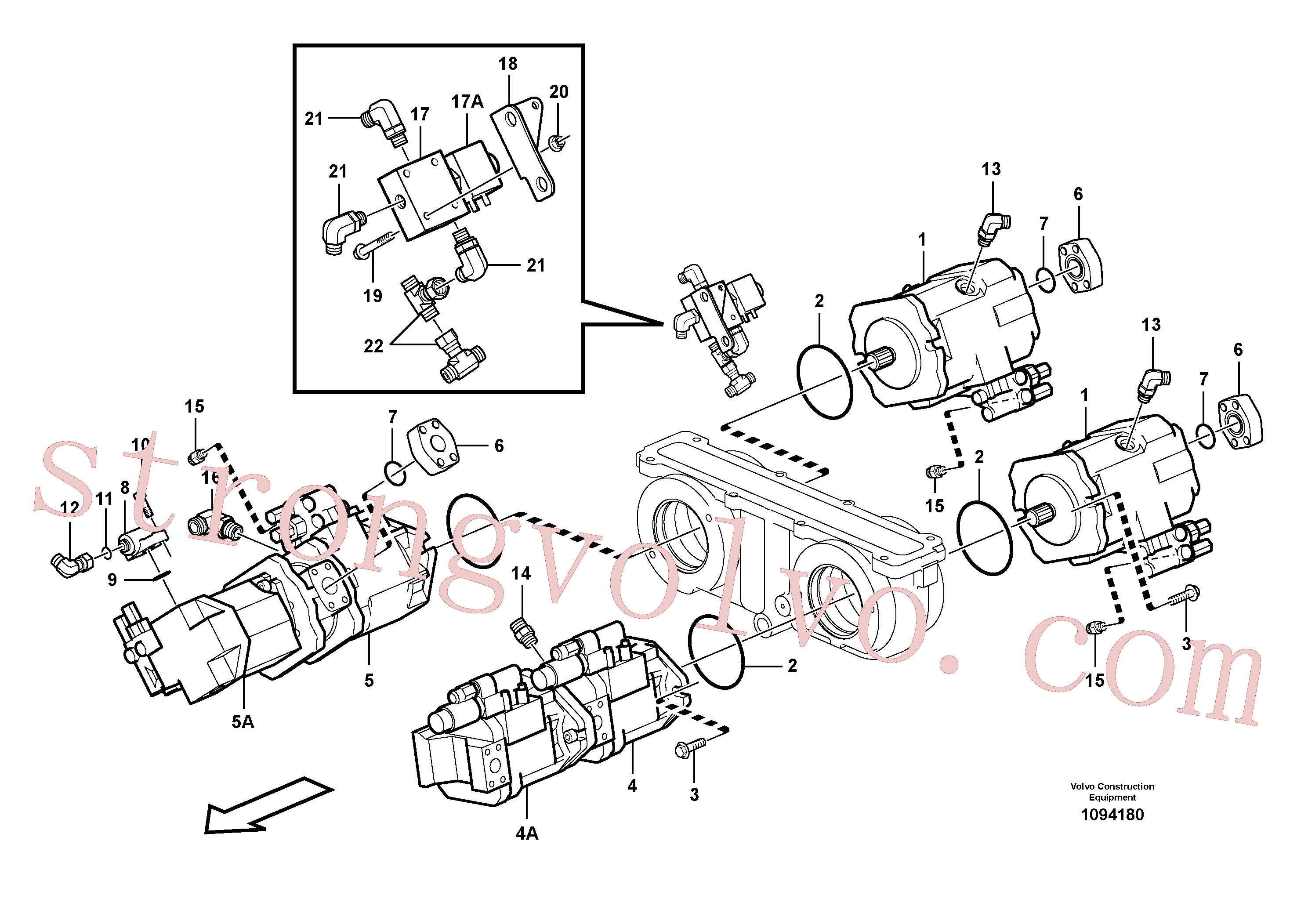 Volvo Acessórios para escavadeira VOE11802842 Cotovelo Acessórios
