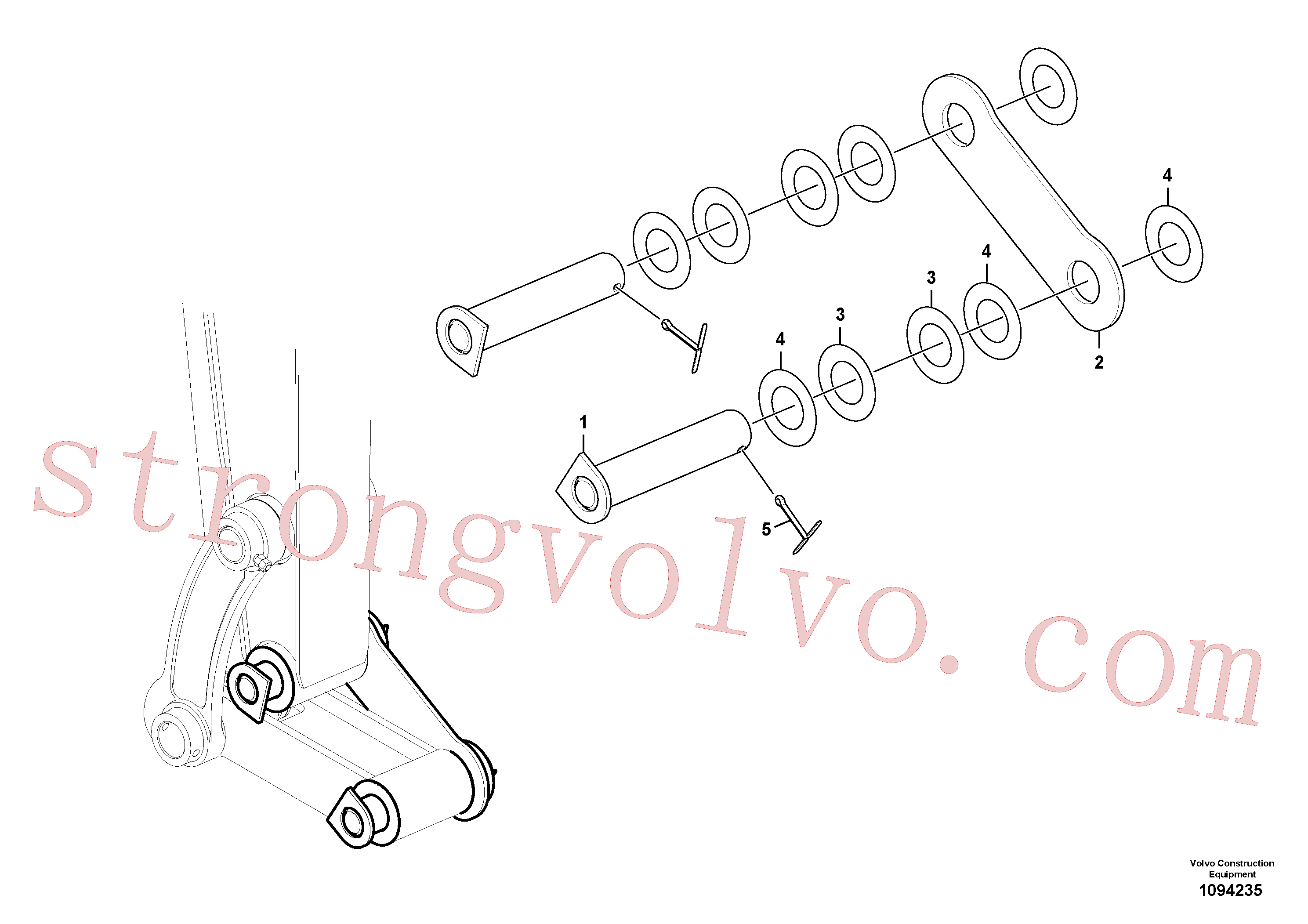 Volvo VOE14546525 Chapa Volvo Acessórios para escavadeira