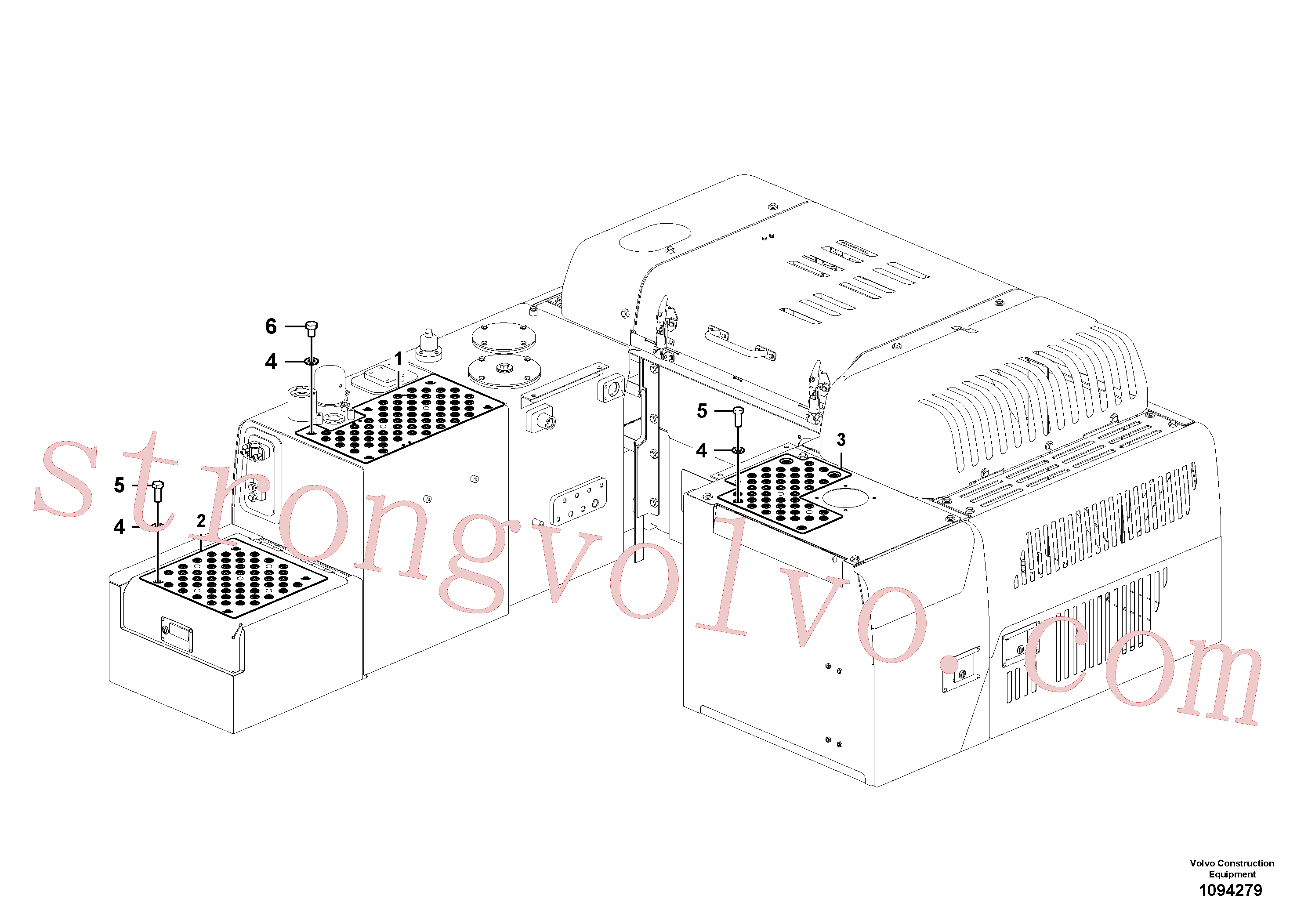 VOE997950 Parafuso sextavado Inscreva-se para Volvo Acessórios para escavadeira