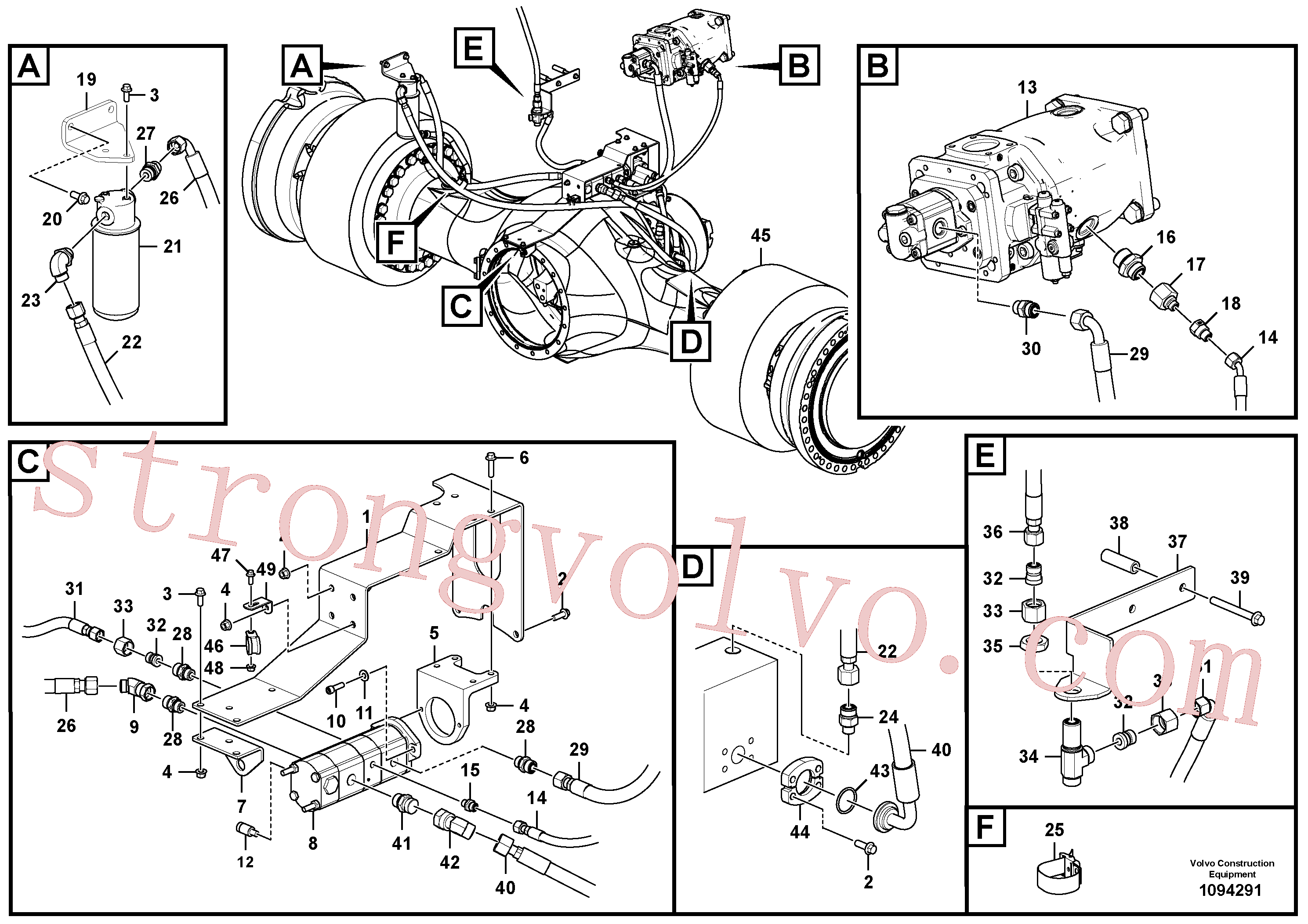 Volvo Acessórios para escavadeira VOE11431053 Eternity/2 Acessórios
