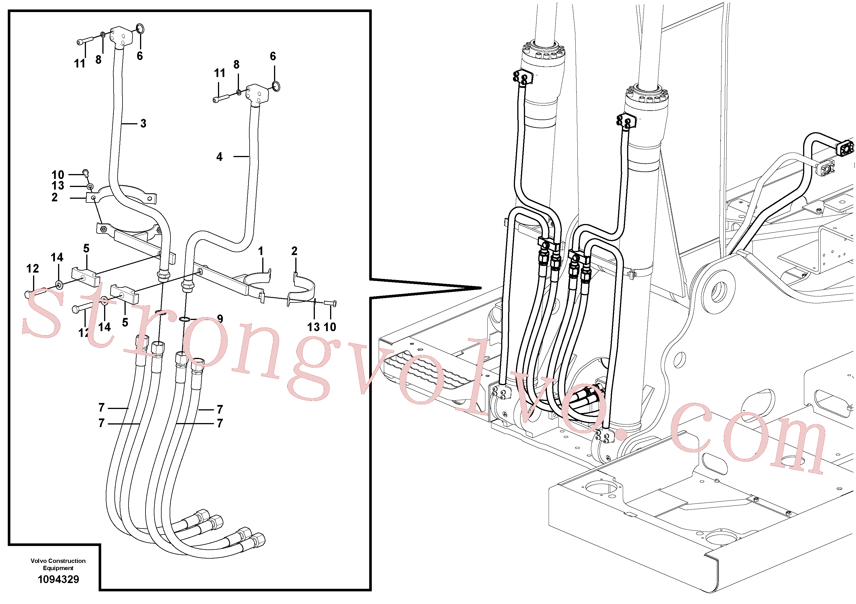 Volvo VOE936218 Xtraflex/5000 Volvo Acessórios para escavadeira