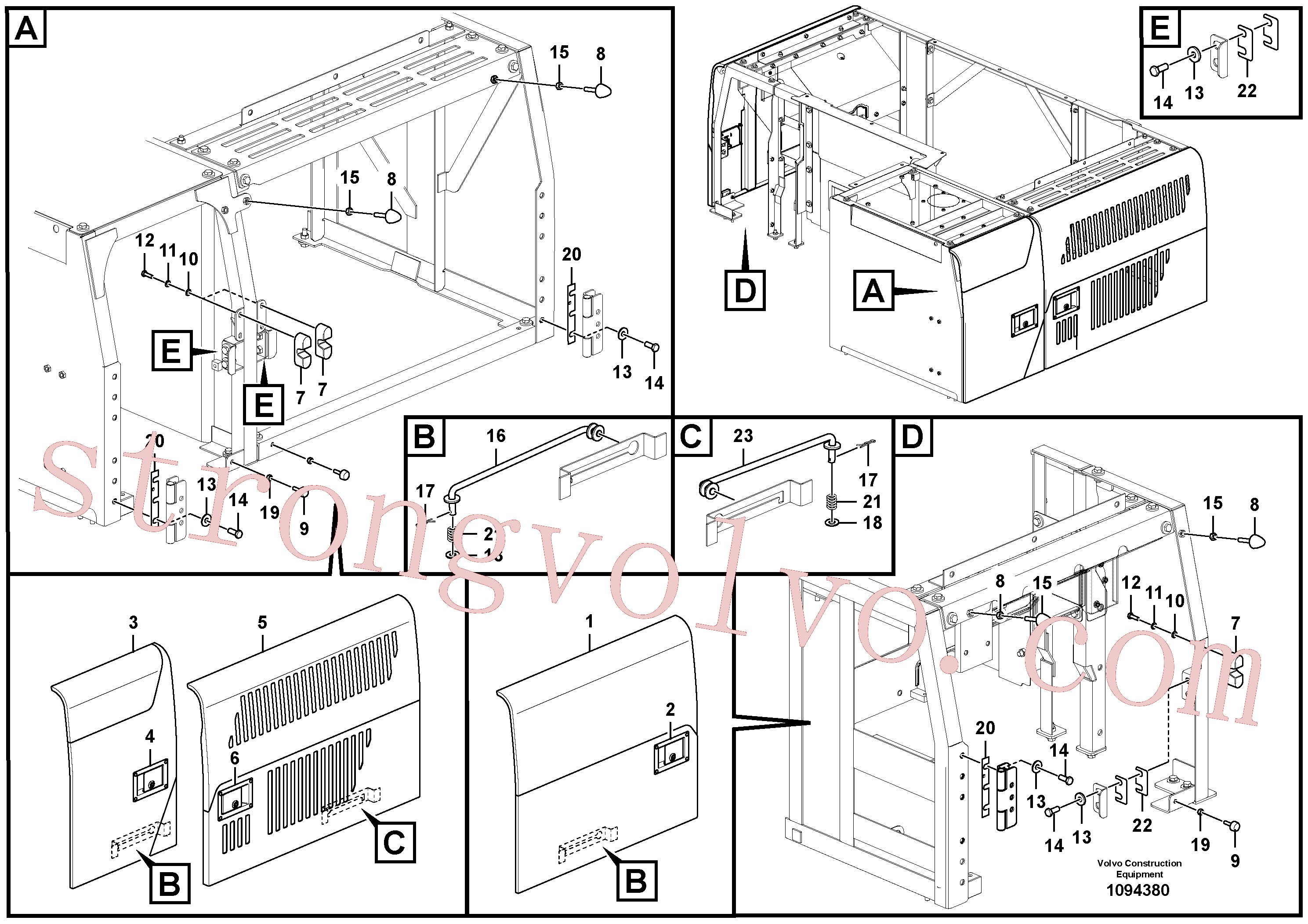VOE60113368 Volvo Porta, lateral(1094380 Montagem)