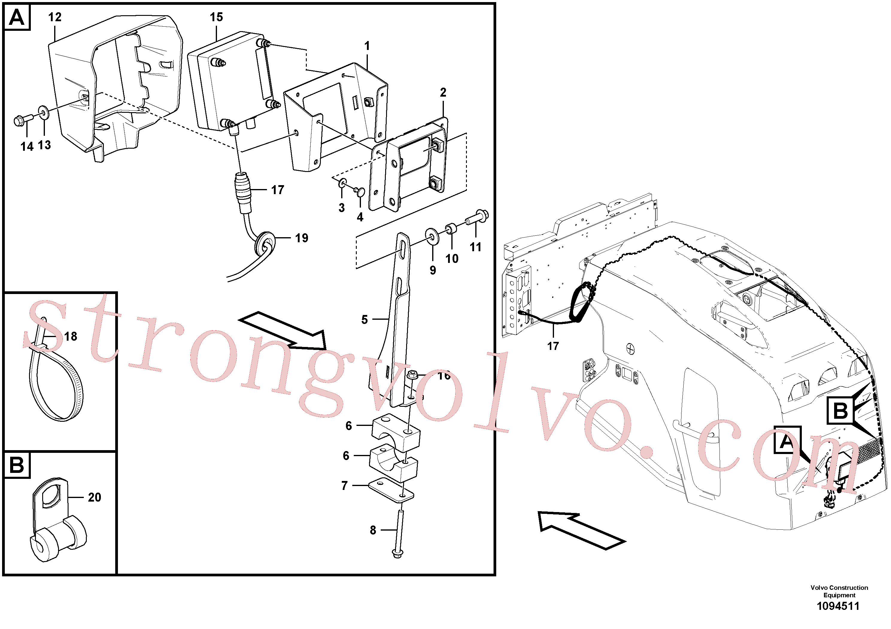 Volvo Montagem VOE984731 Parafuso flangeado Acessórios