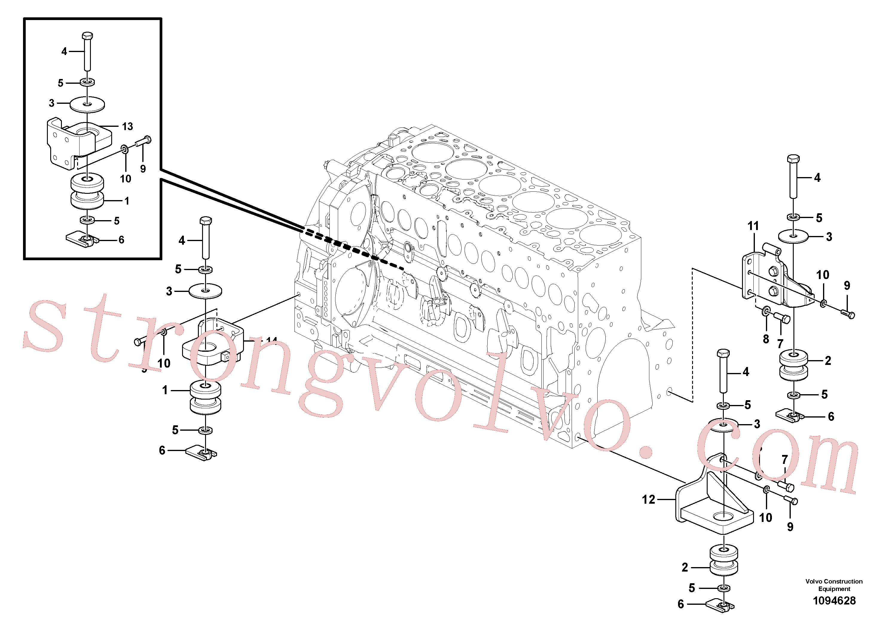 VOE60110289 Arruela Inscreva-se para Volvo Acessórios para escavadeira