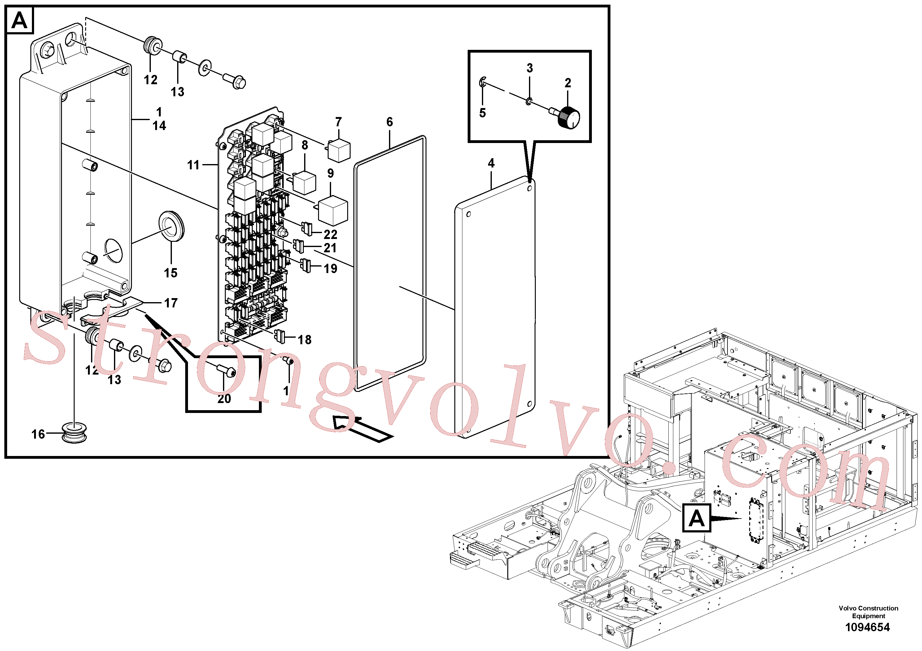 China Made VOE14537180 Passa muro Volvo Acessórios para escavadeira