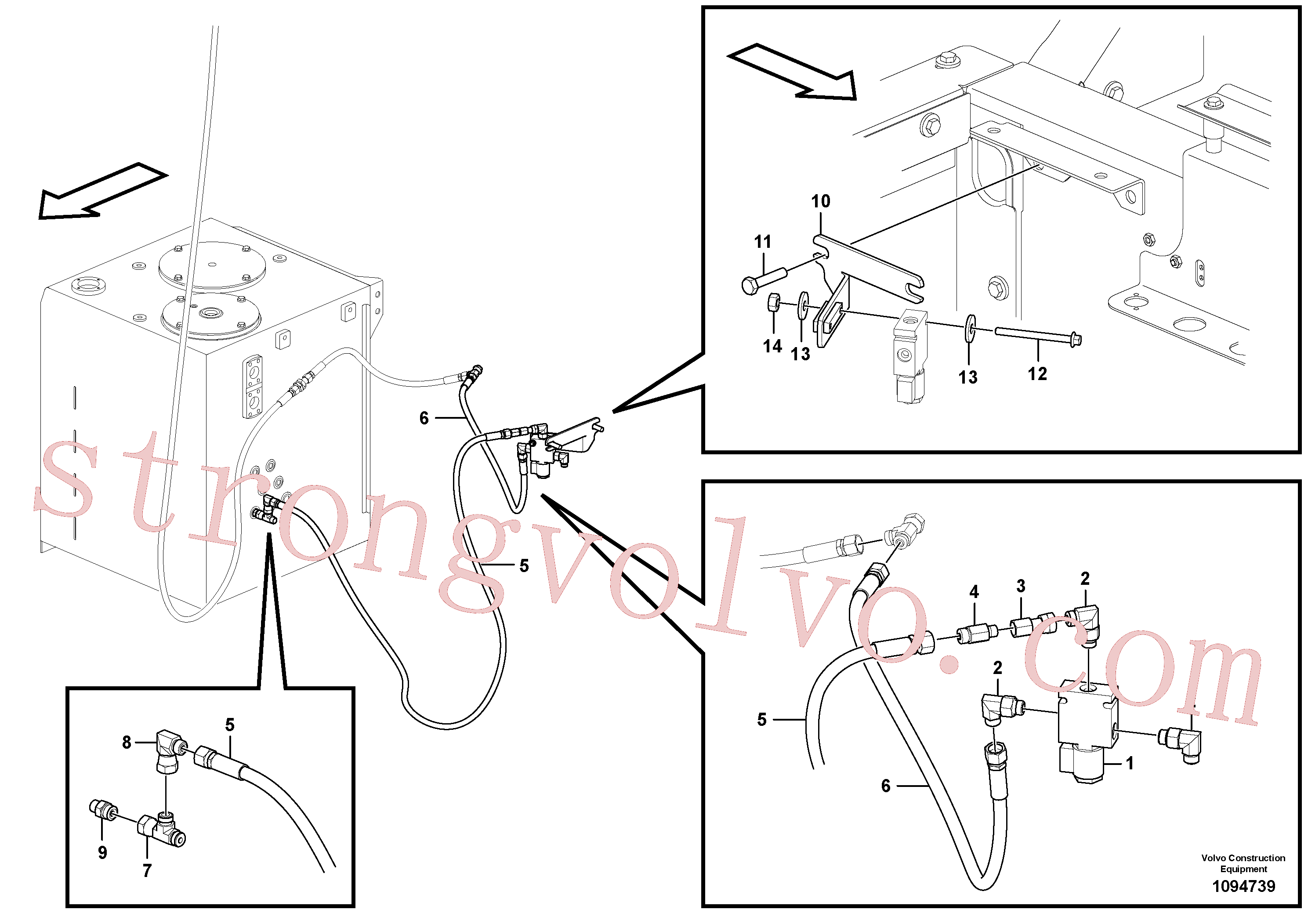 Atacado VOE60113240 Parafuso flangeado Volvo escavadeira
