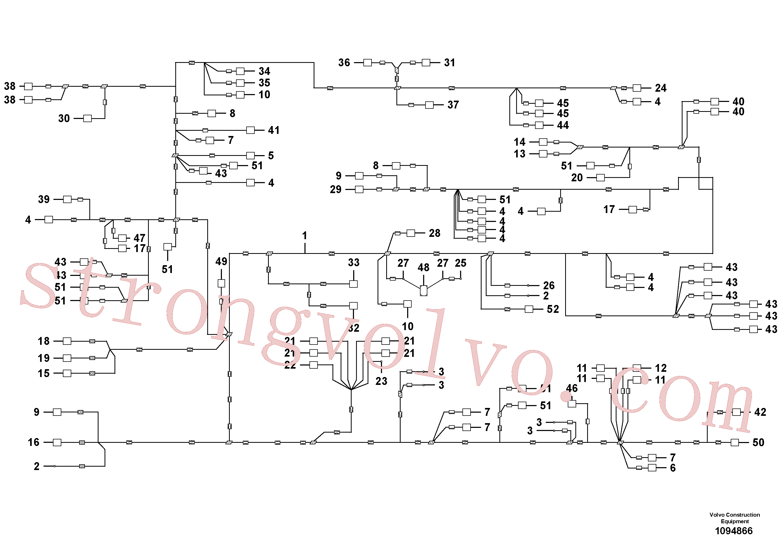 VOE14569604 Volvo Cablagem principal(1094866 Montagem)