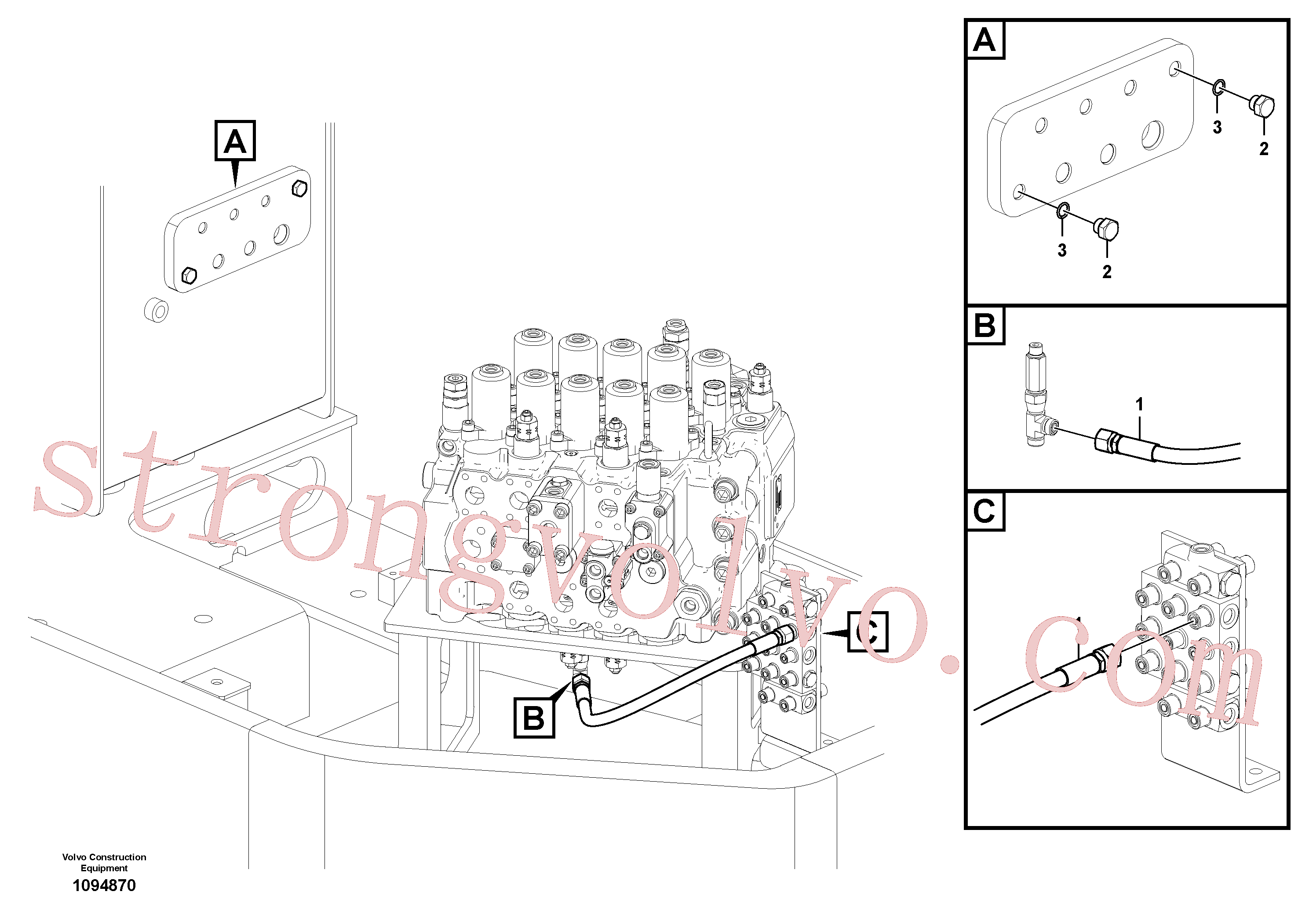 Volvo Montagem VOE15038811 Rockmaster/1SC Acessórios