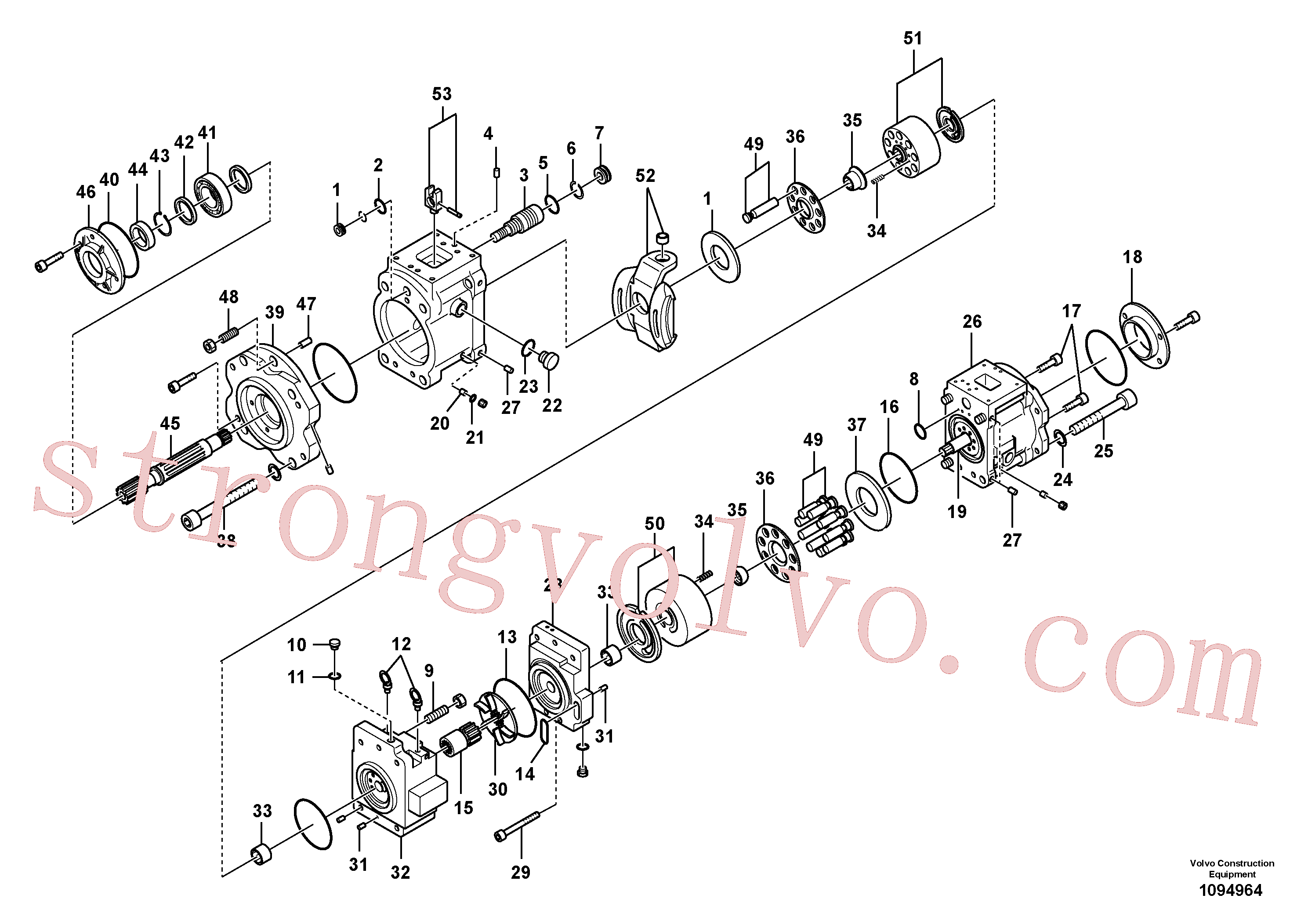 VOE14535197 Volvo Bomba hidráulica(1094964 Montagem)