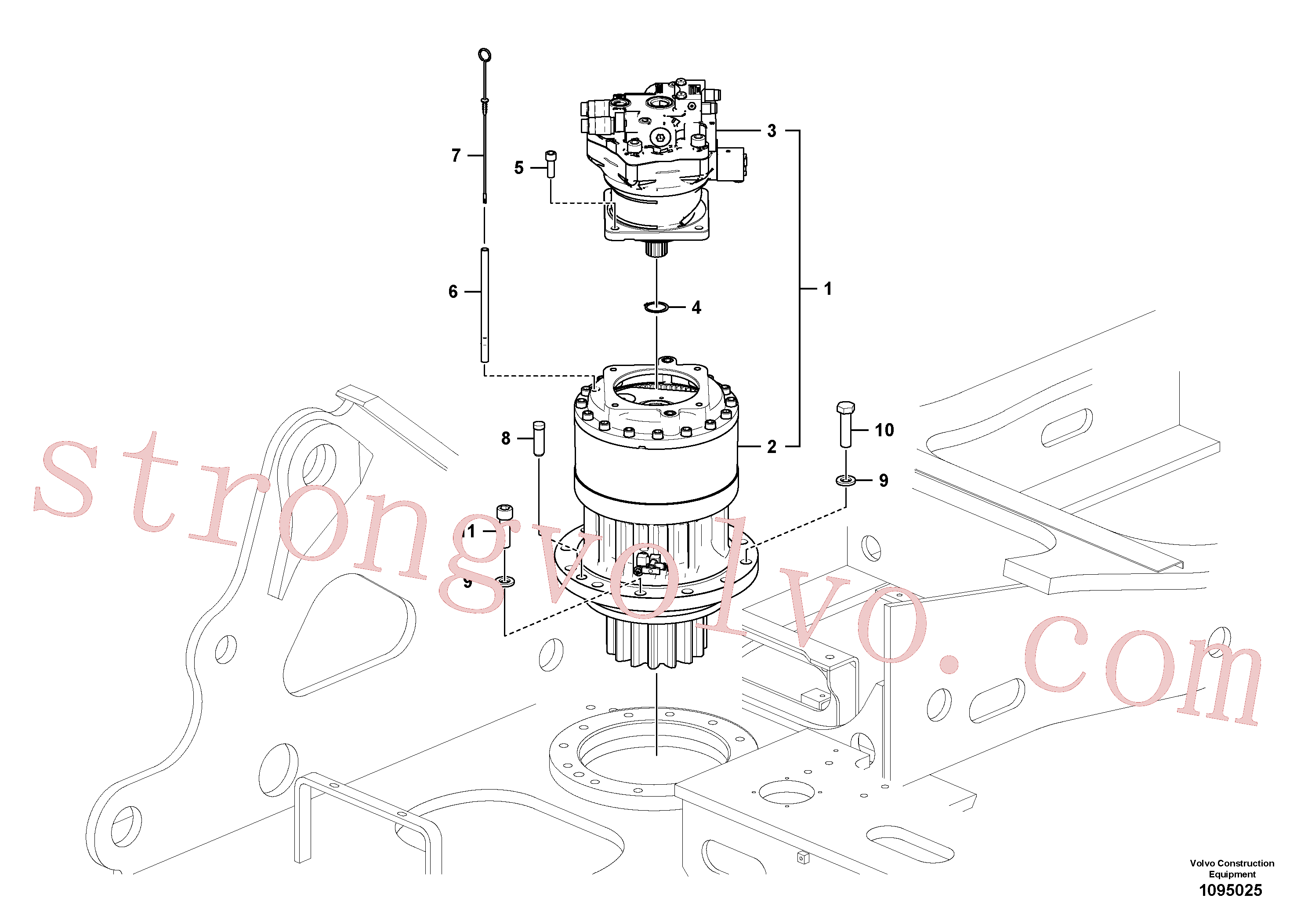 Volvo Acessórios para escavadeira VOE997531 Parafuso soquete sext Acessórios