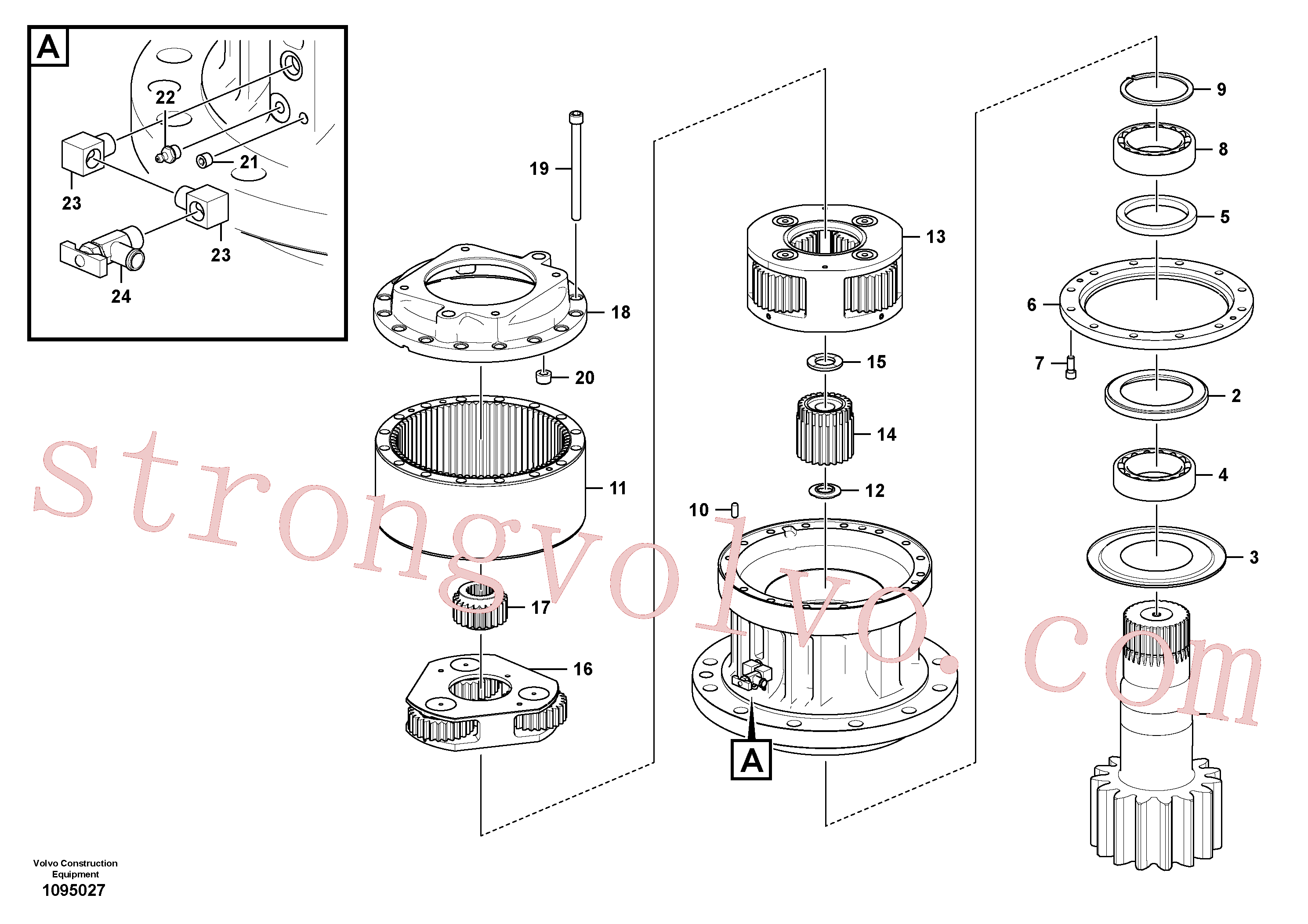 VOE14622910 Volvo Caixa de velocidades rotativa(1095027 Montagem)