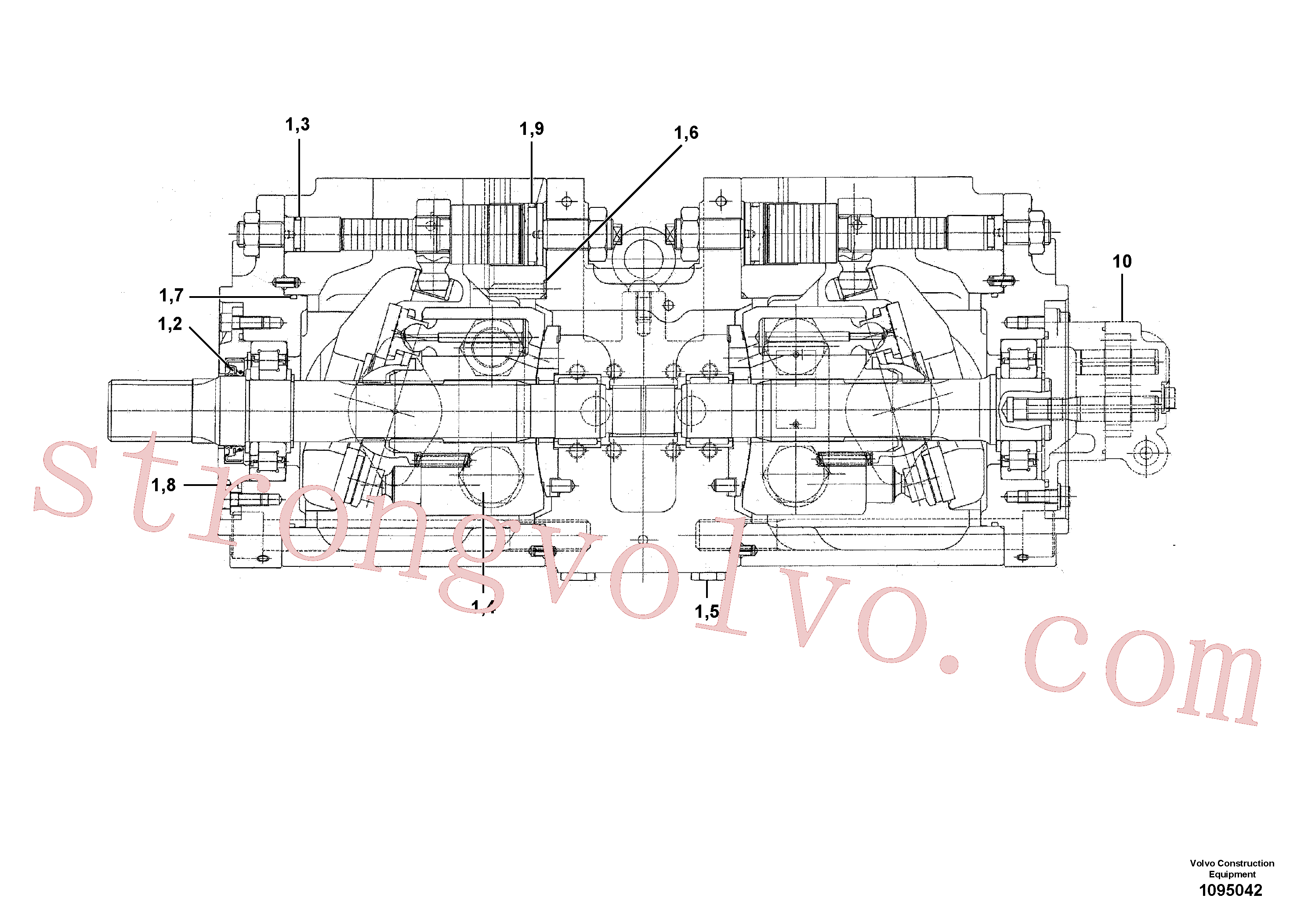VOE14659657 Volvo Bomba hidráulica(1095042 Montagem)