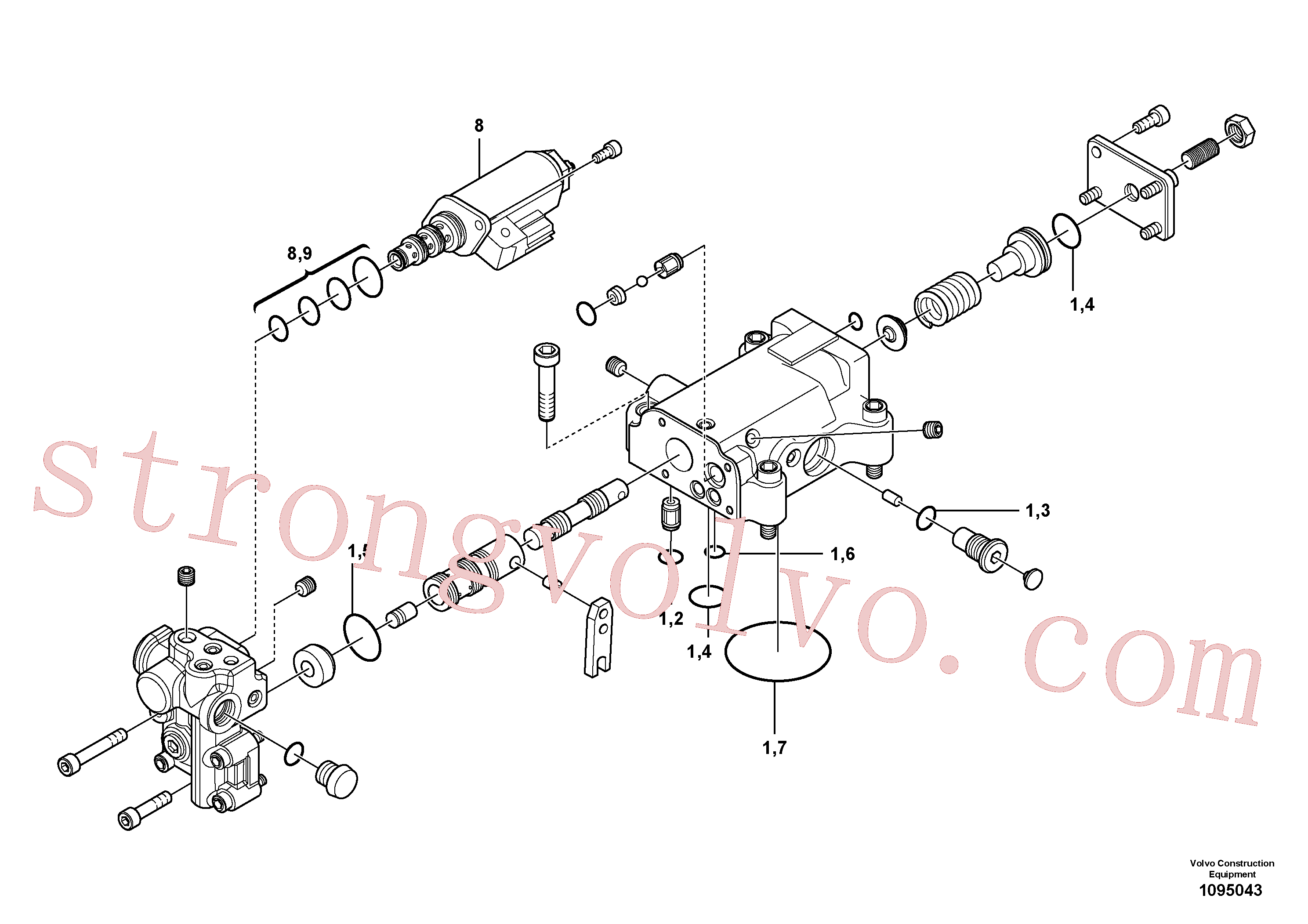 Volvo VOE14659657 Bomba Volvo Acessórios para escavadeira