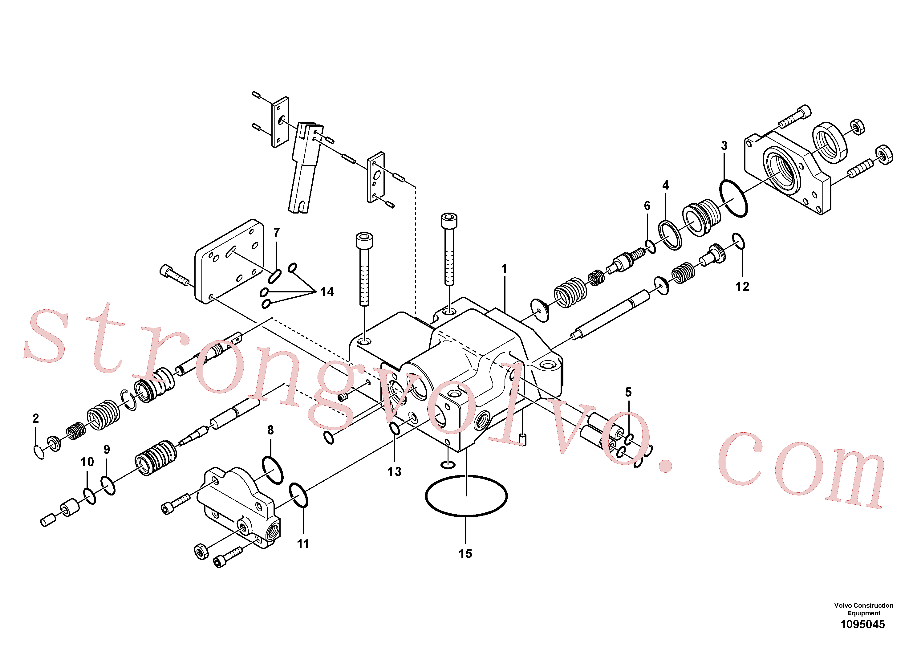 VOE14704173 Jogo do regulador Volvo escavadeira