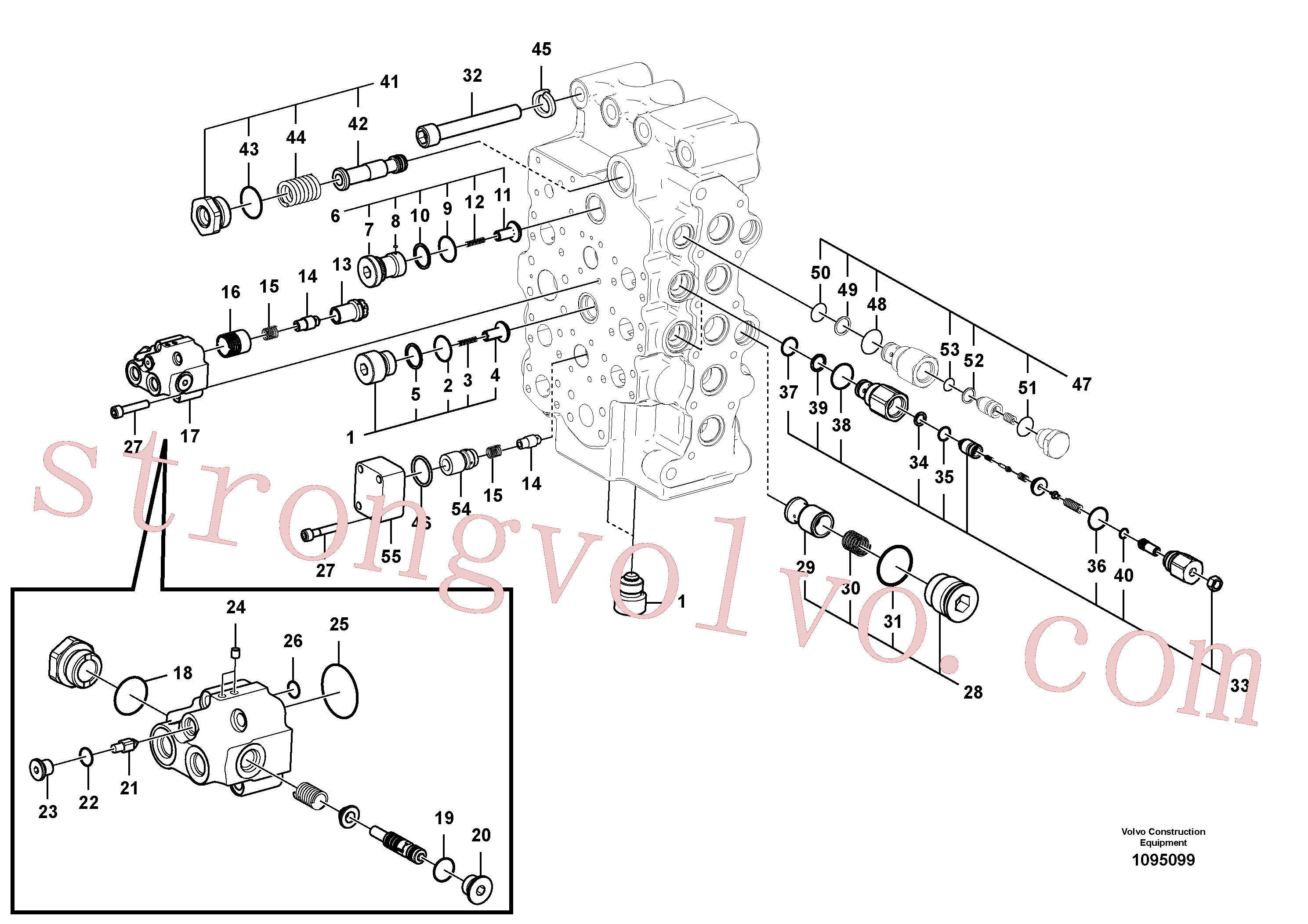 Atacado VOE14727714 Cabeçote móvel Volvo escavadeira