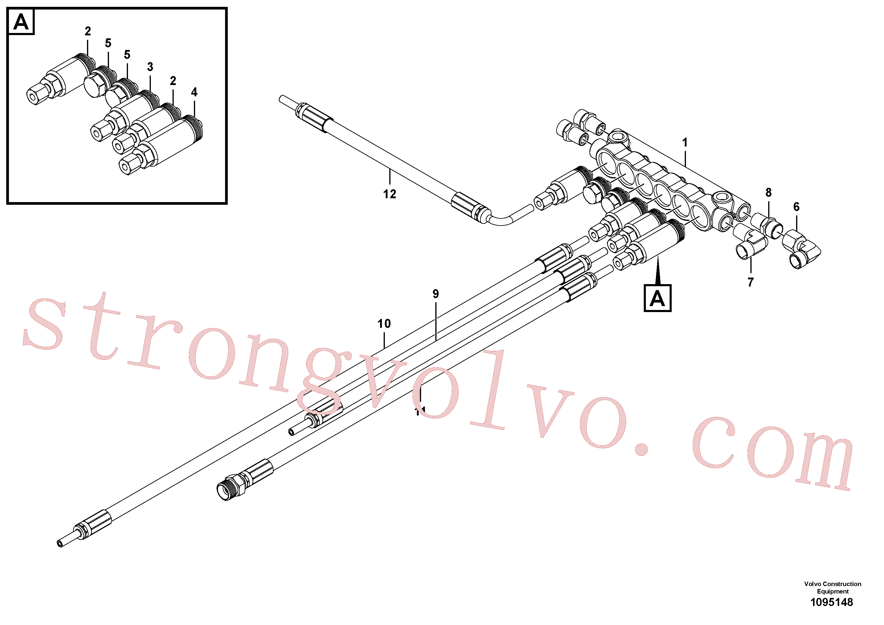 VOE11713084 Volvo Bloco de distribuição, B2.(1095148 Montagem)